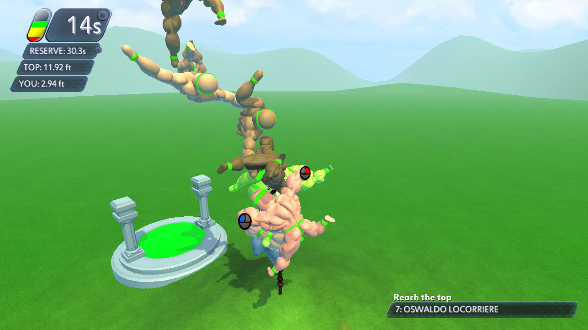 Screenshot for Mount Your Friends 3D: A Hard Man is Good to Climb