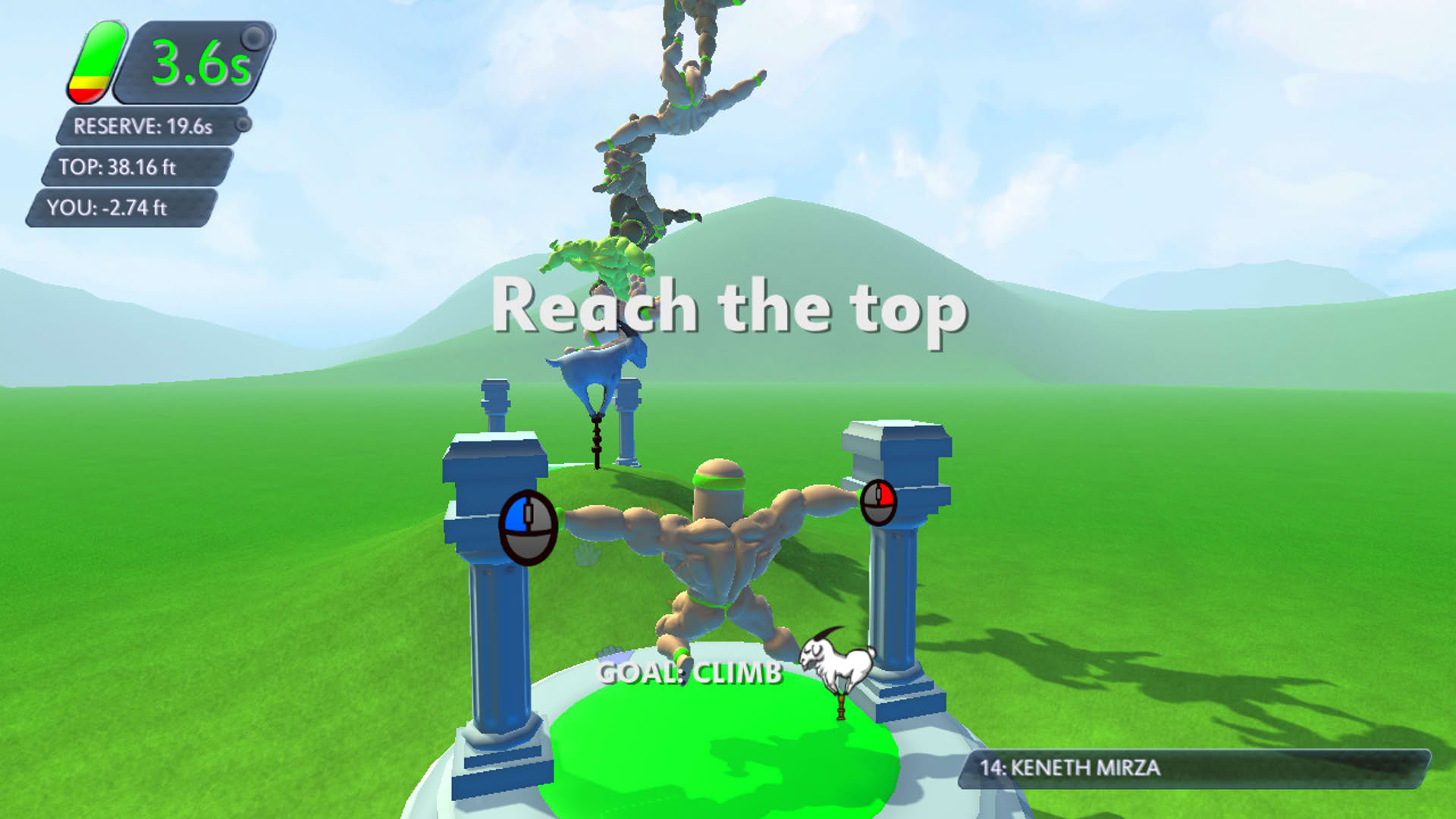 Screenshot for Mount Your Friends 3D: A Hard Man is Good to Climb