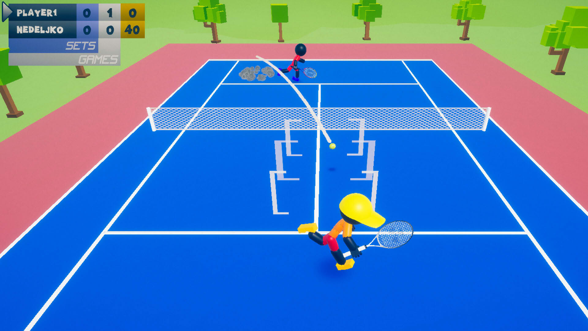 Screenshot for Stickman 3D Tennis: Deluxe