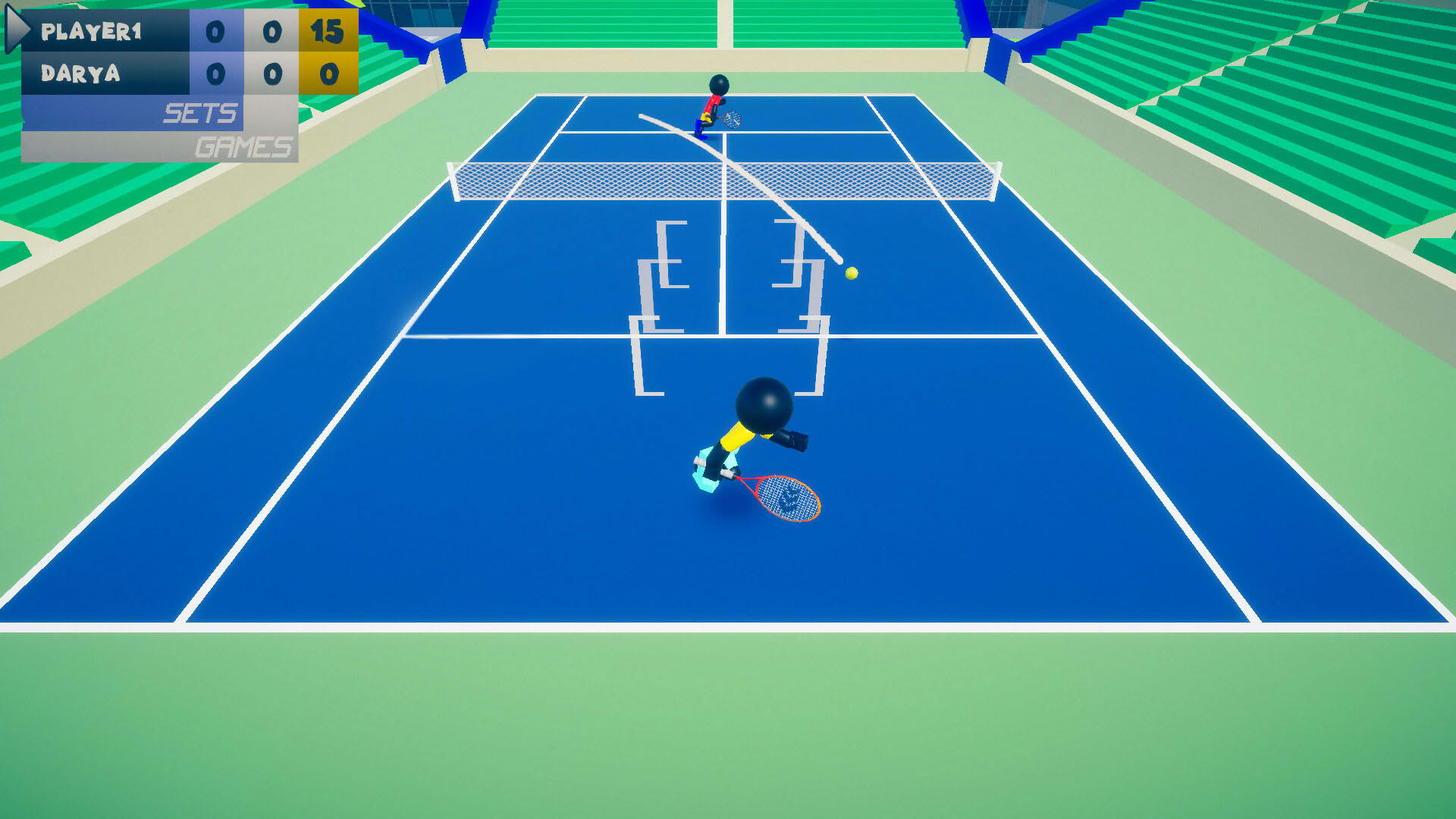 Screenshot for Stickman 3D Tennis: Deluxe