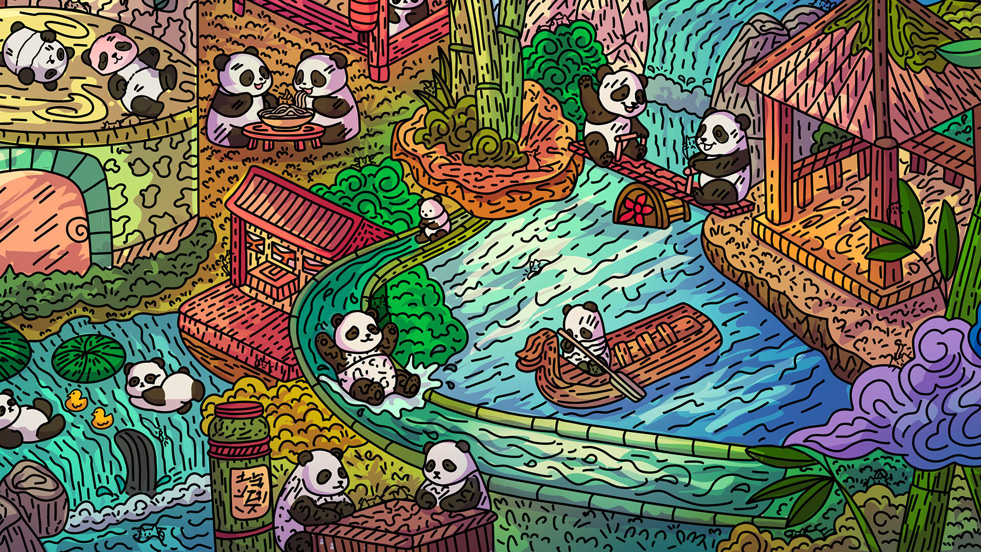 Screenshot for 100 Panda Cats
