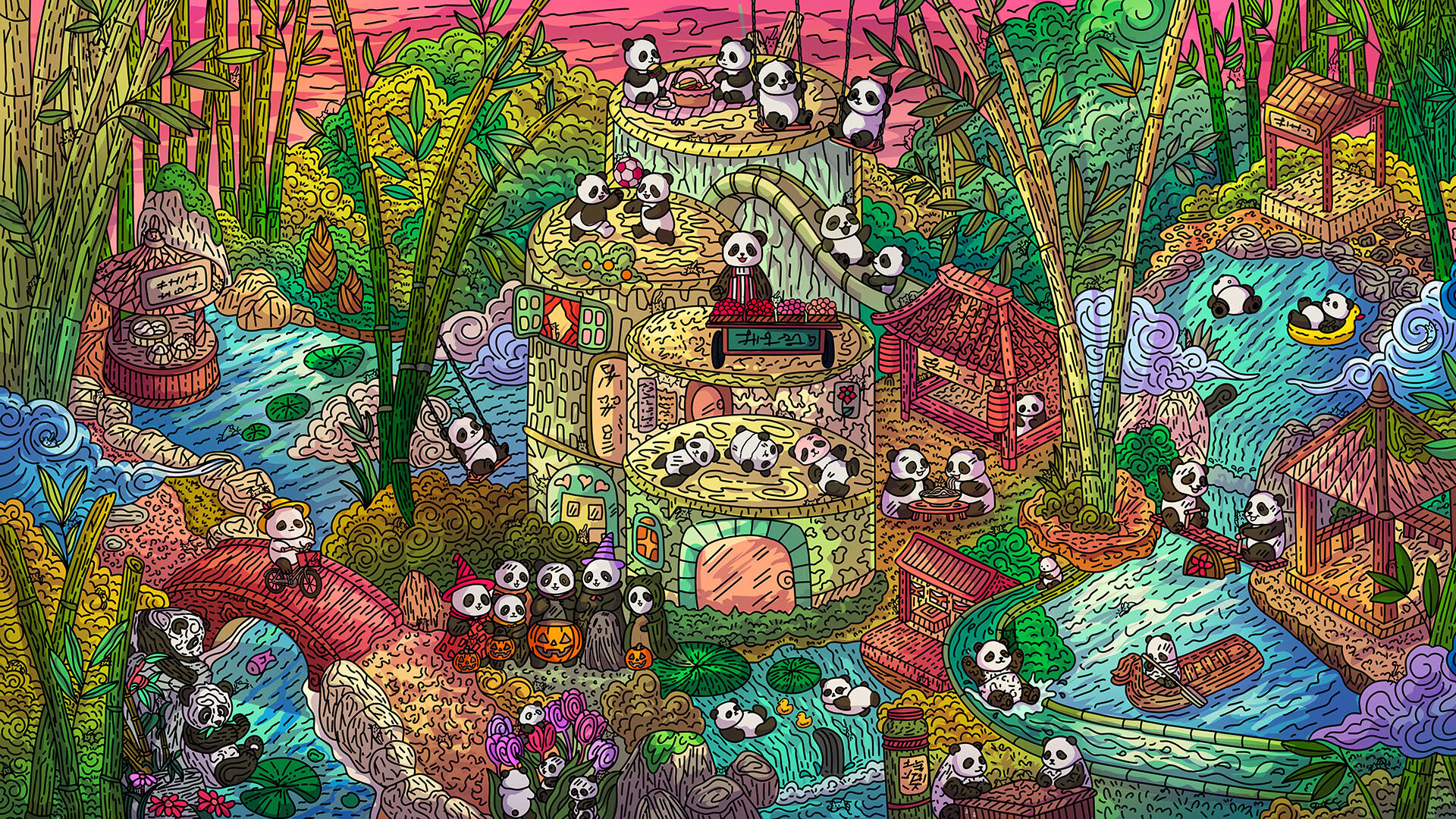 Screenshot for 100 Panda Cats