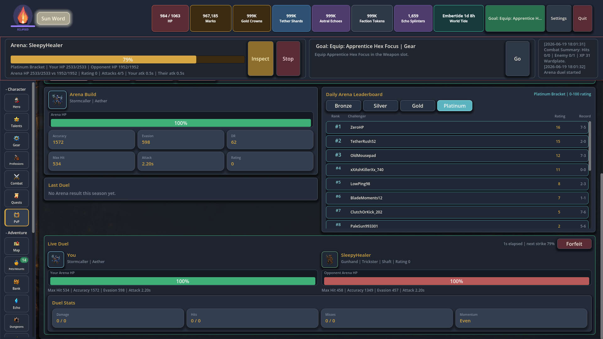 Screenshot for Astaryn: RPG Idler