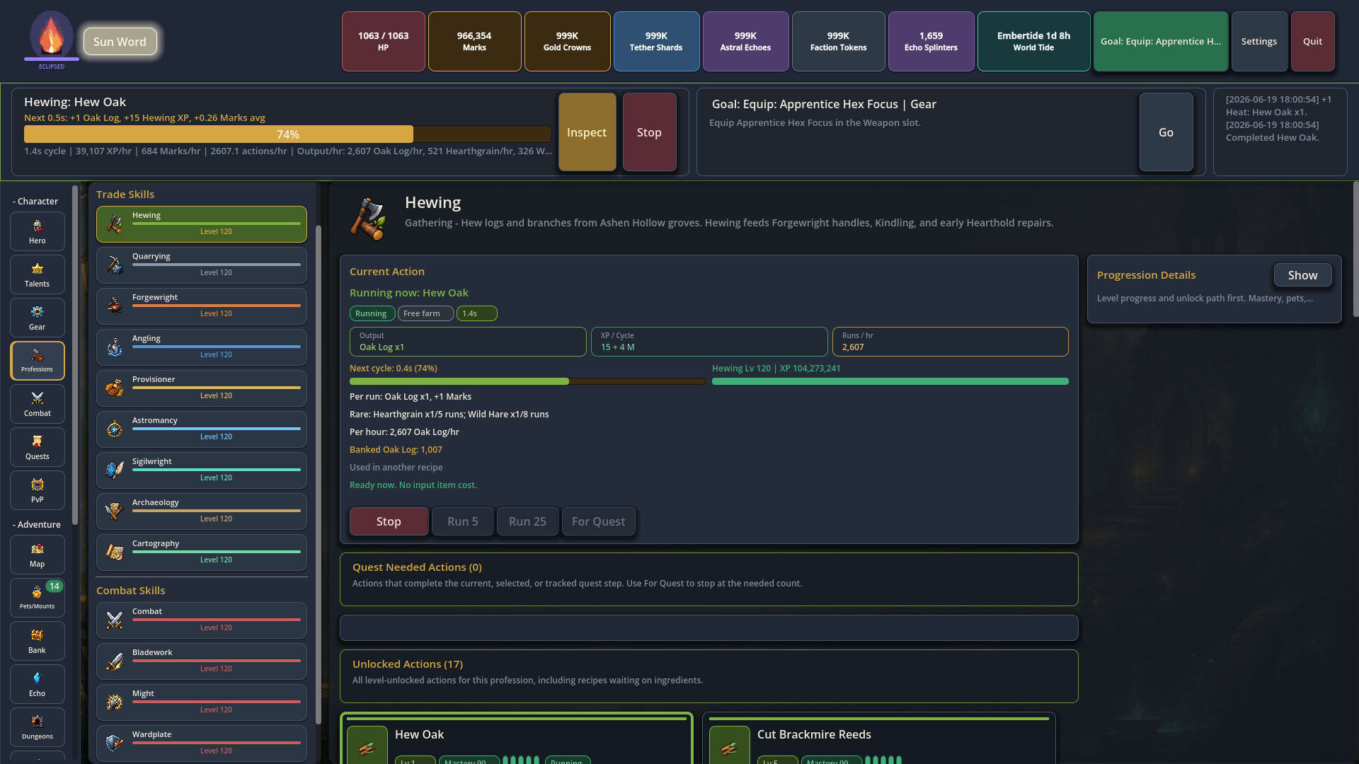 Screenshot for Astaryn: RPG Idler