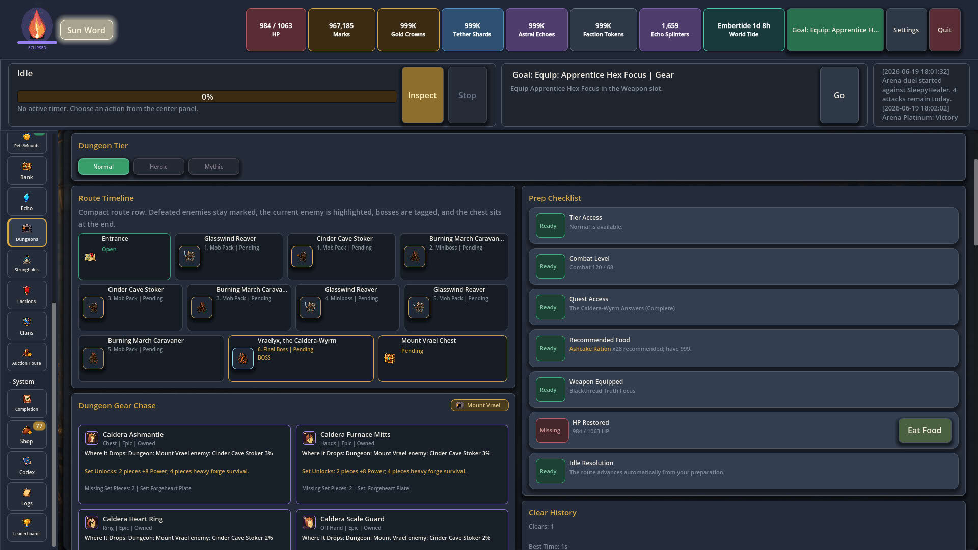 Screenshot for Astaryn: RPG Idler