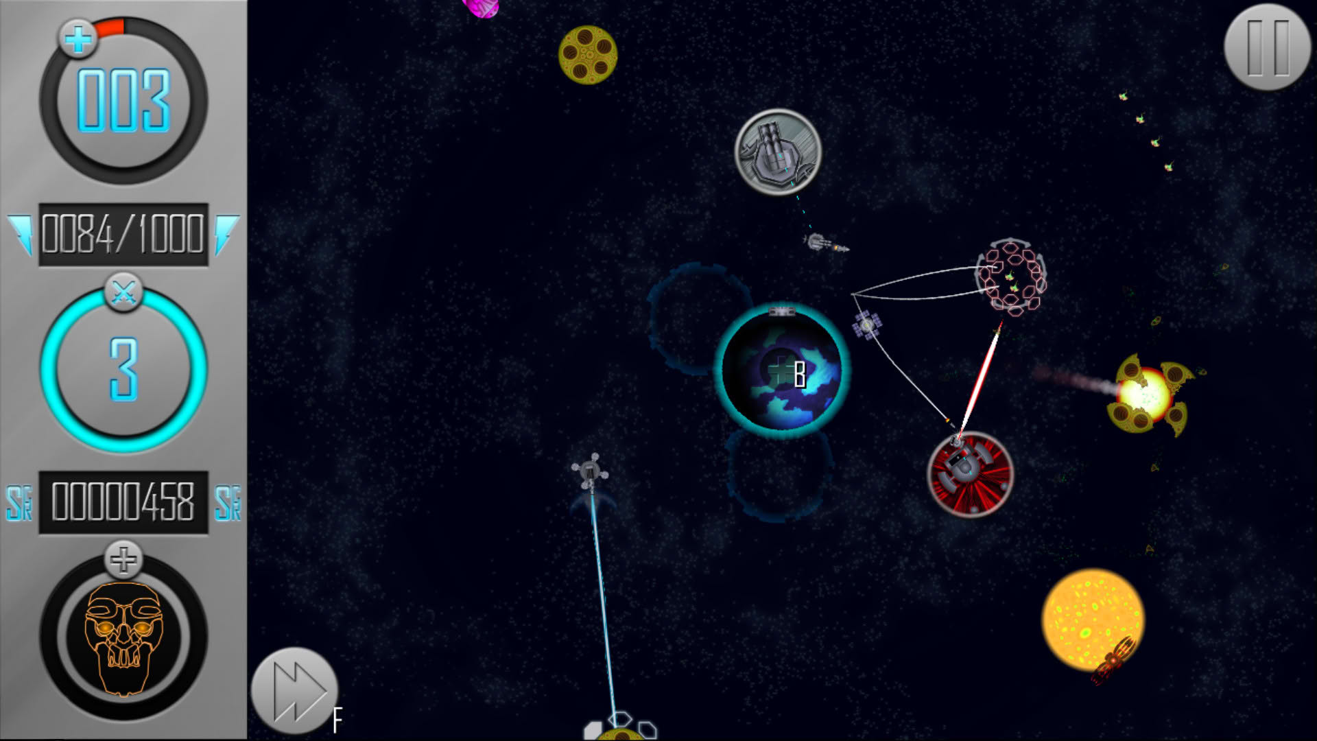 Screenshot for Orbit: Satellite Defense