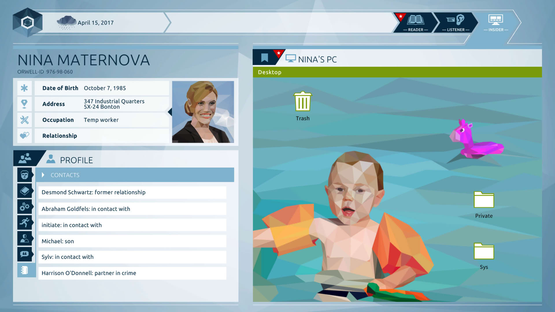 Screenshot for Orwell: Keeping an Eye on You