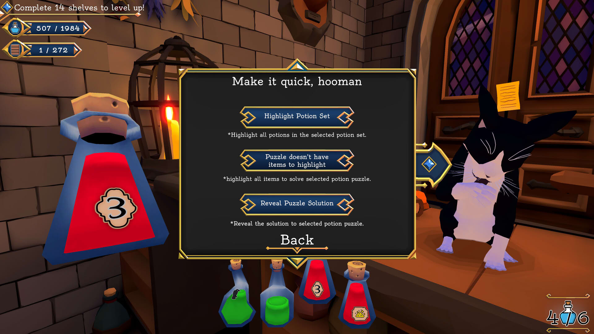 Screenshot for Shelve the Potions!