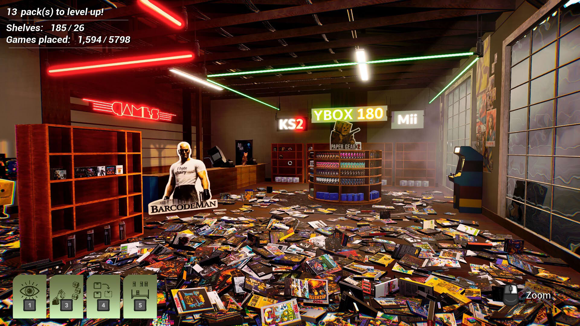Screenshot for My Cat Scattered Games: Tidy Videogame Supermarket