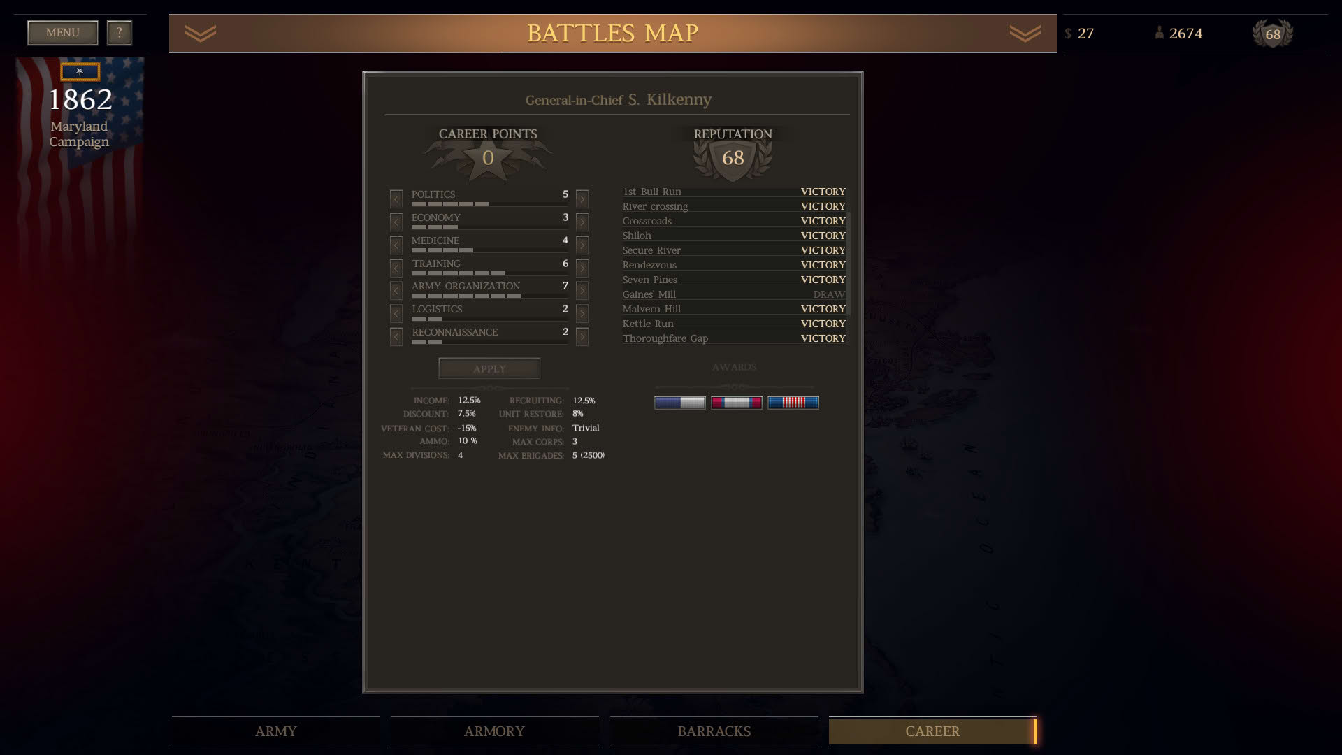 Screenshot for Ultimate General: Civil War