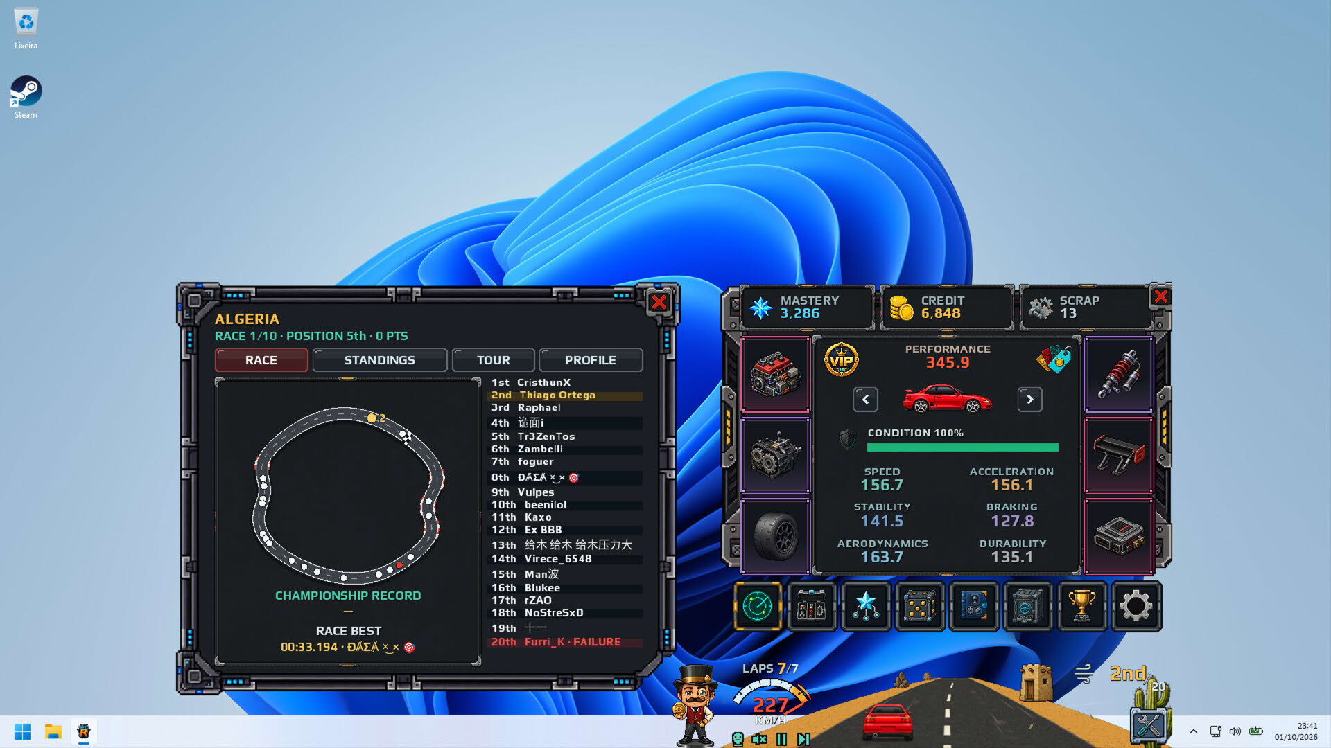 Screenshot for Desk Top Racer