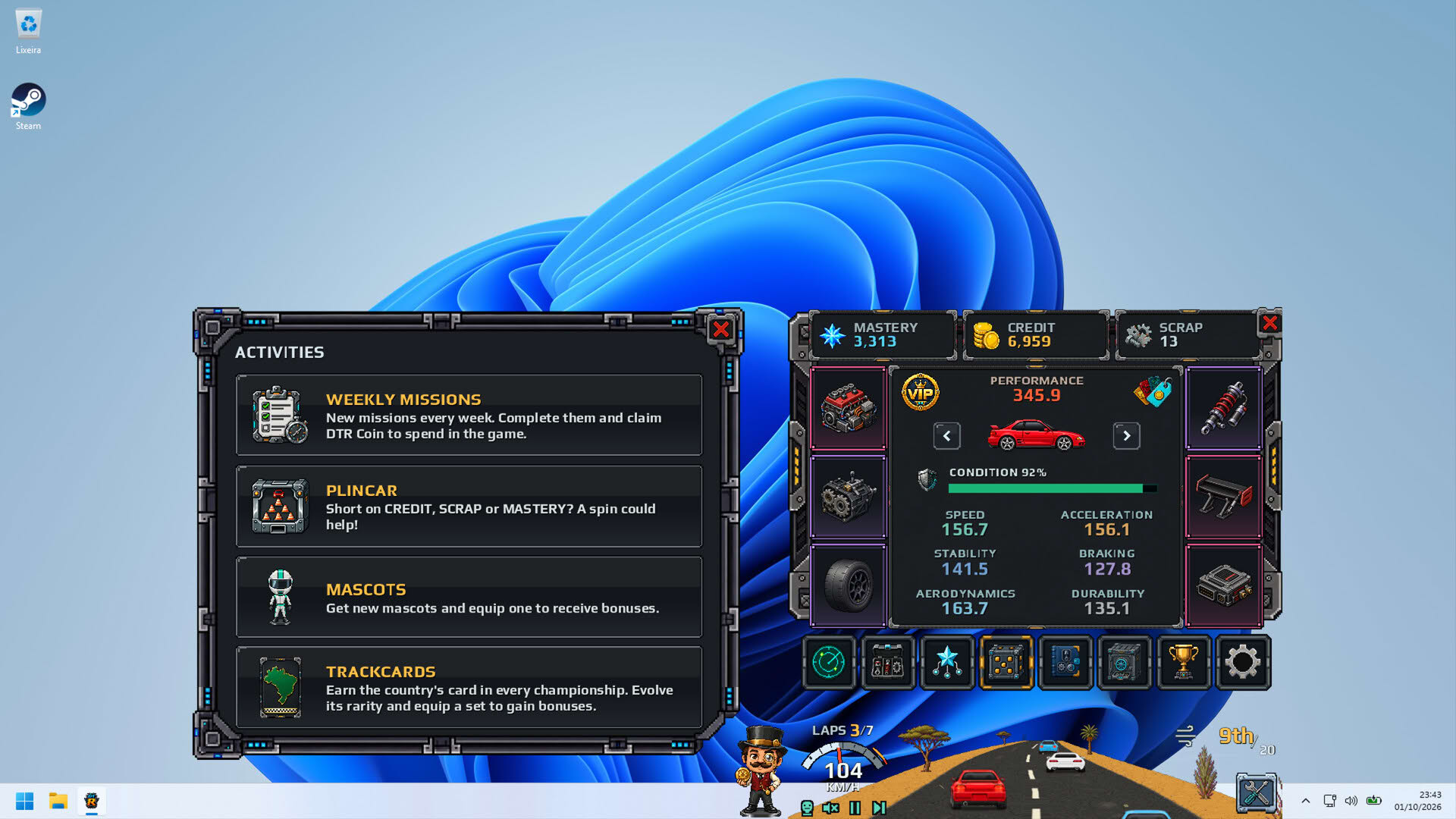 Screenshot for Desk Top Racer