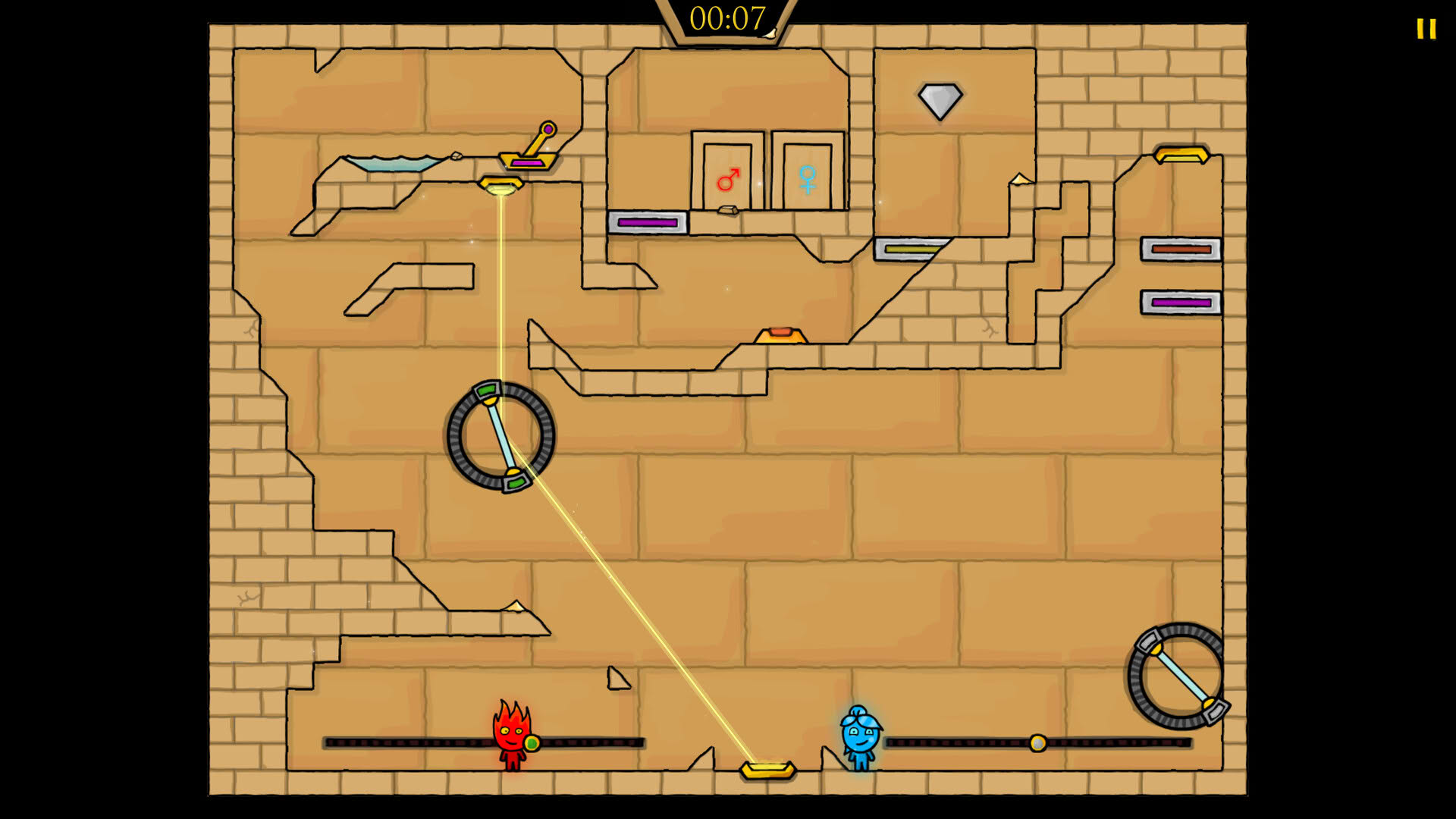 Screenshot for Fireboy & Watergirl 2: The Light Temple