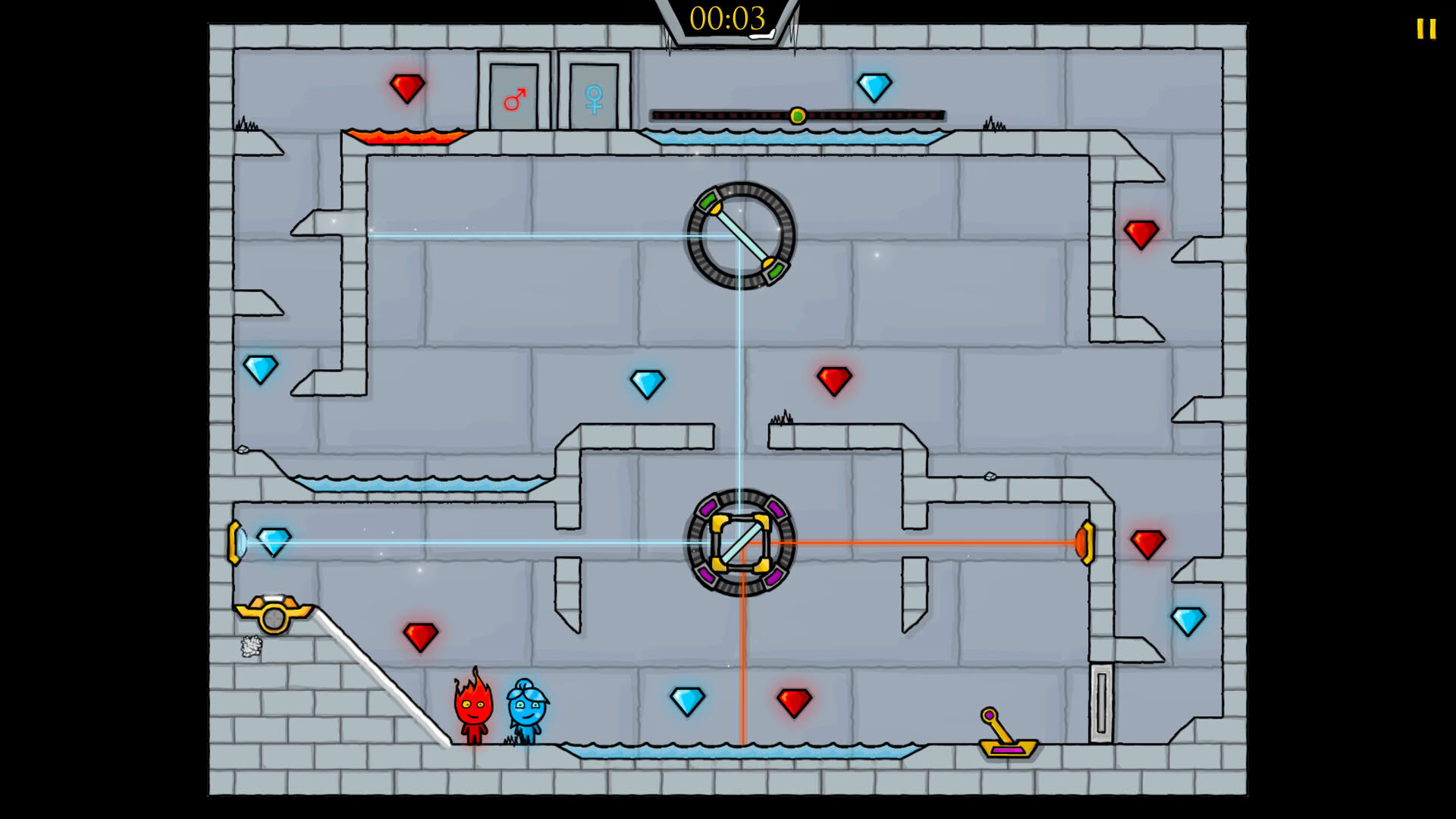 Screenshot for Fireboy & Watergirl 3: The Ice Temple