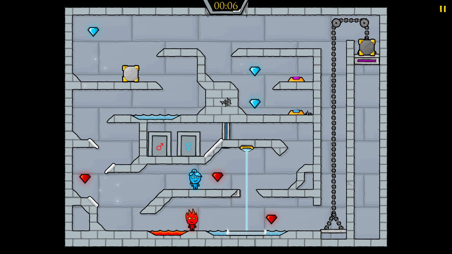 Screenshot for Fireboy & Watergirl 3: The Ice Temple