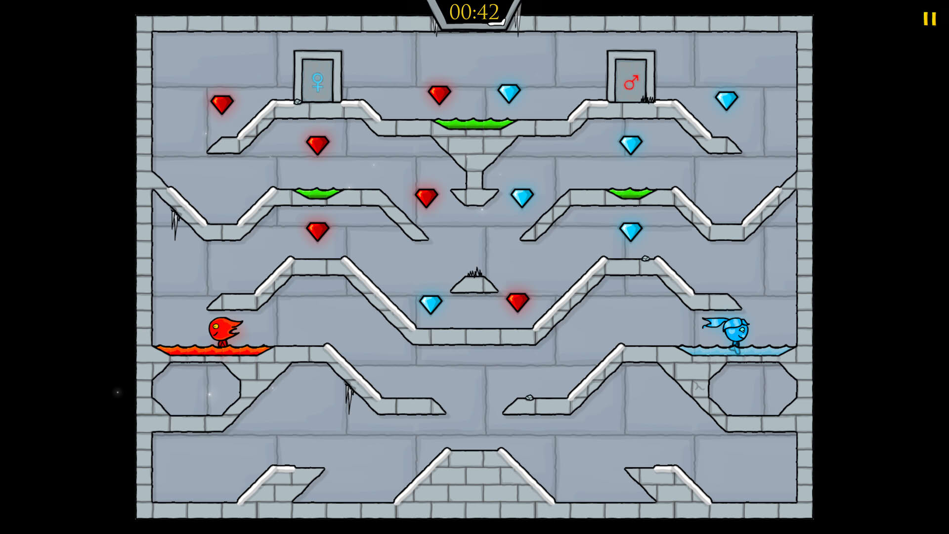 Screenshot for Fireboy & Watergirl 3: The Ice Temple