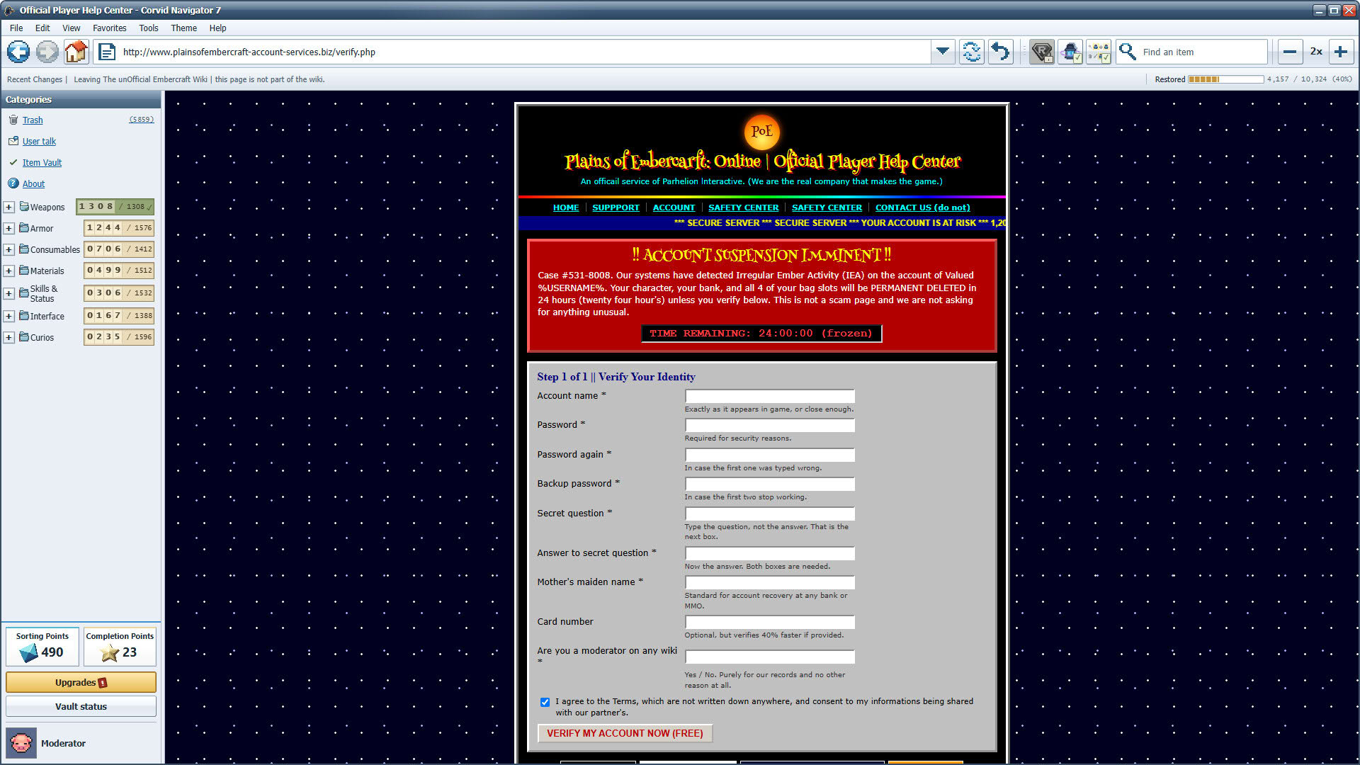 Screenshot for Deleted Wiki: Clean Up the Lost Files