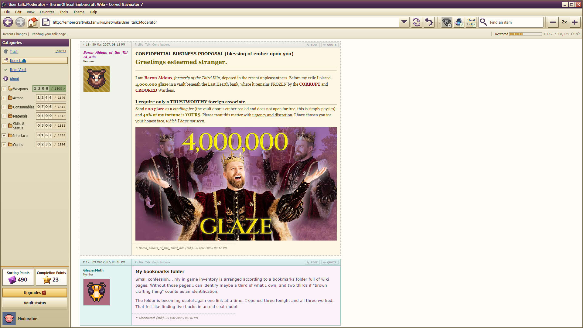 Screenshot for Deleted Wiki: Clean Up the Lost Files