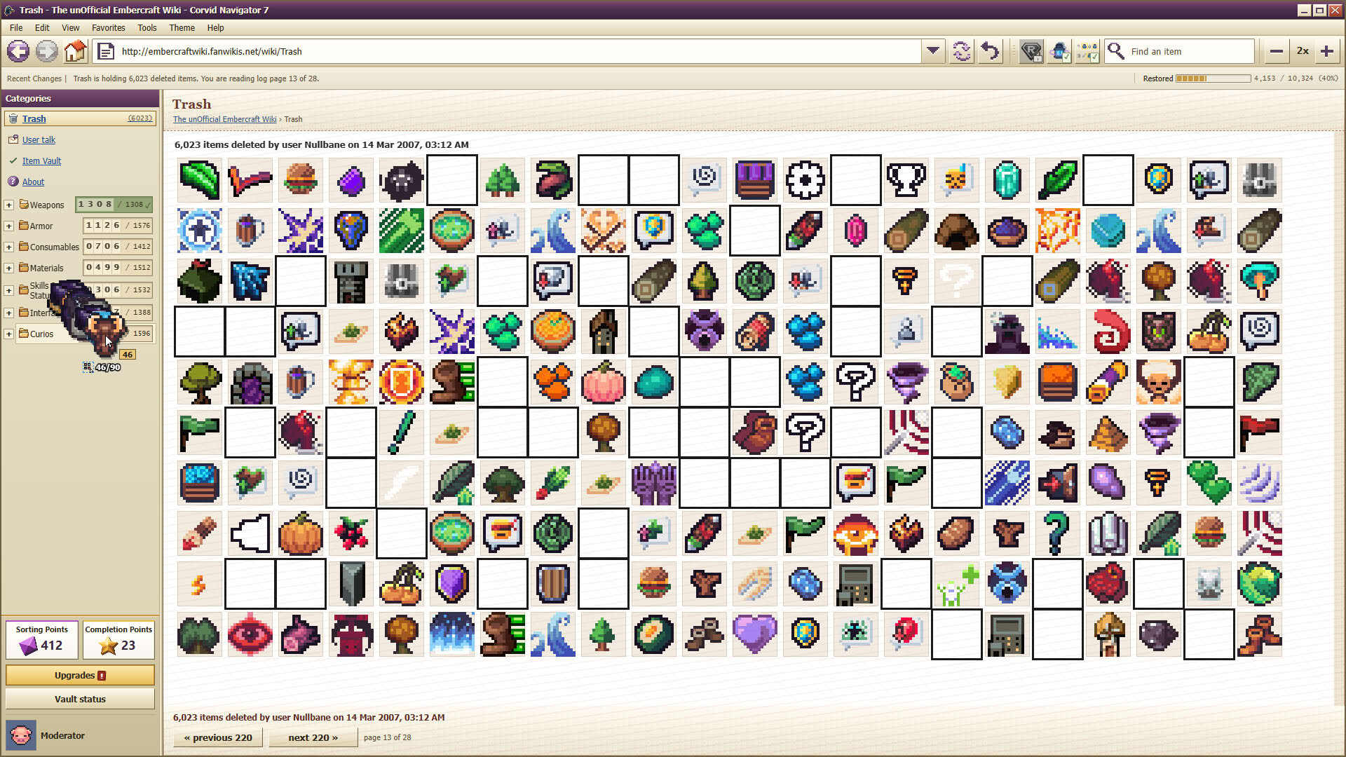 Screenshot for Deleted Wiki: Clean Up the Lost Files