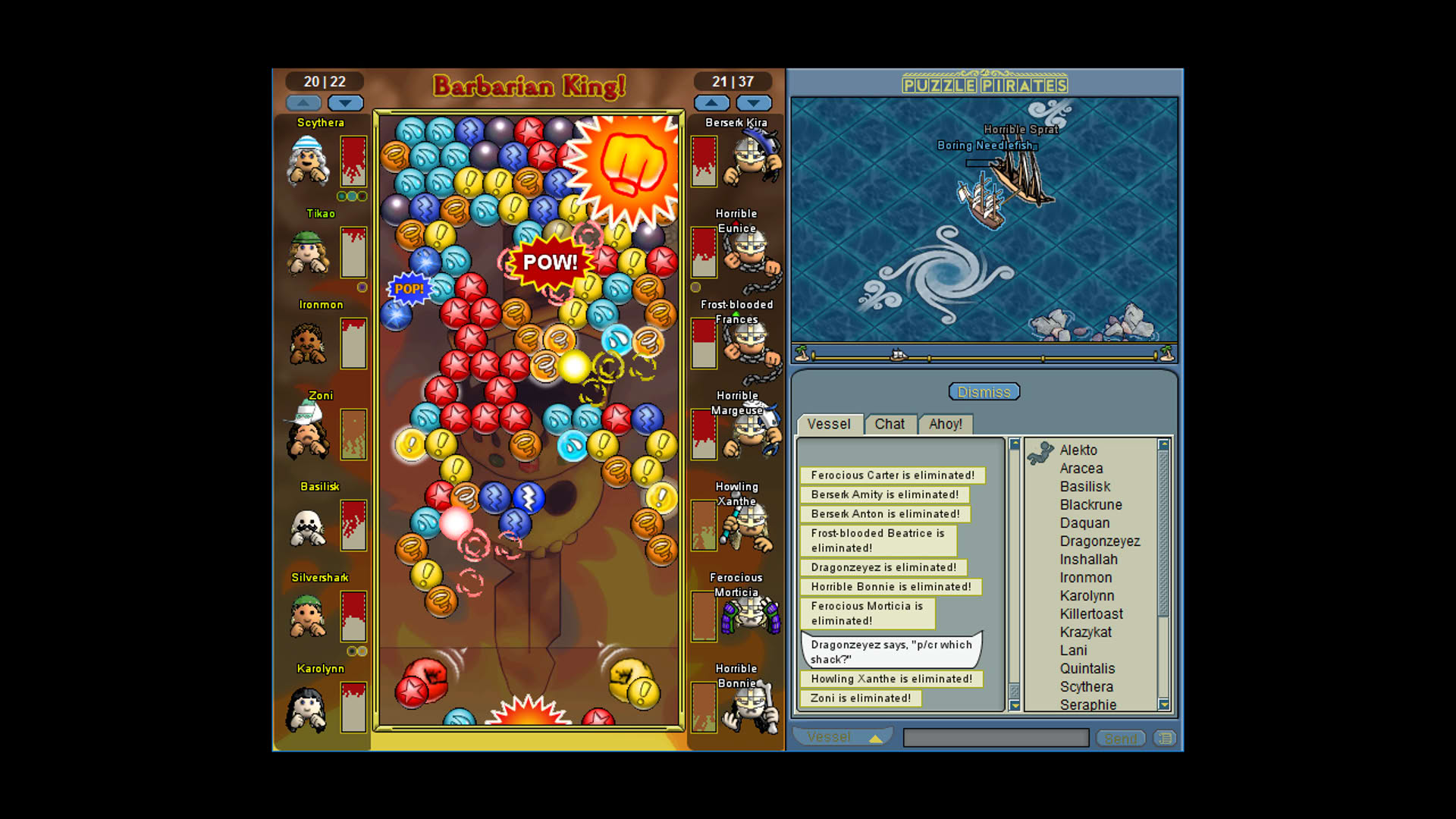 Screenshot for Puzzle Pirates: Dark Seas