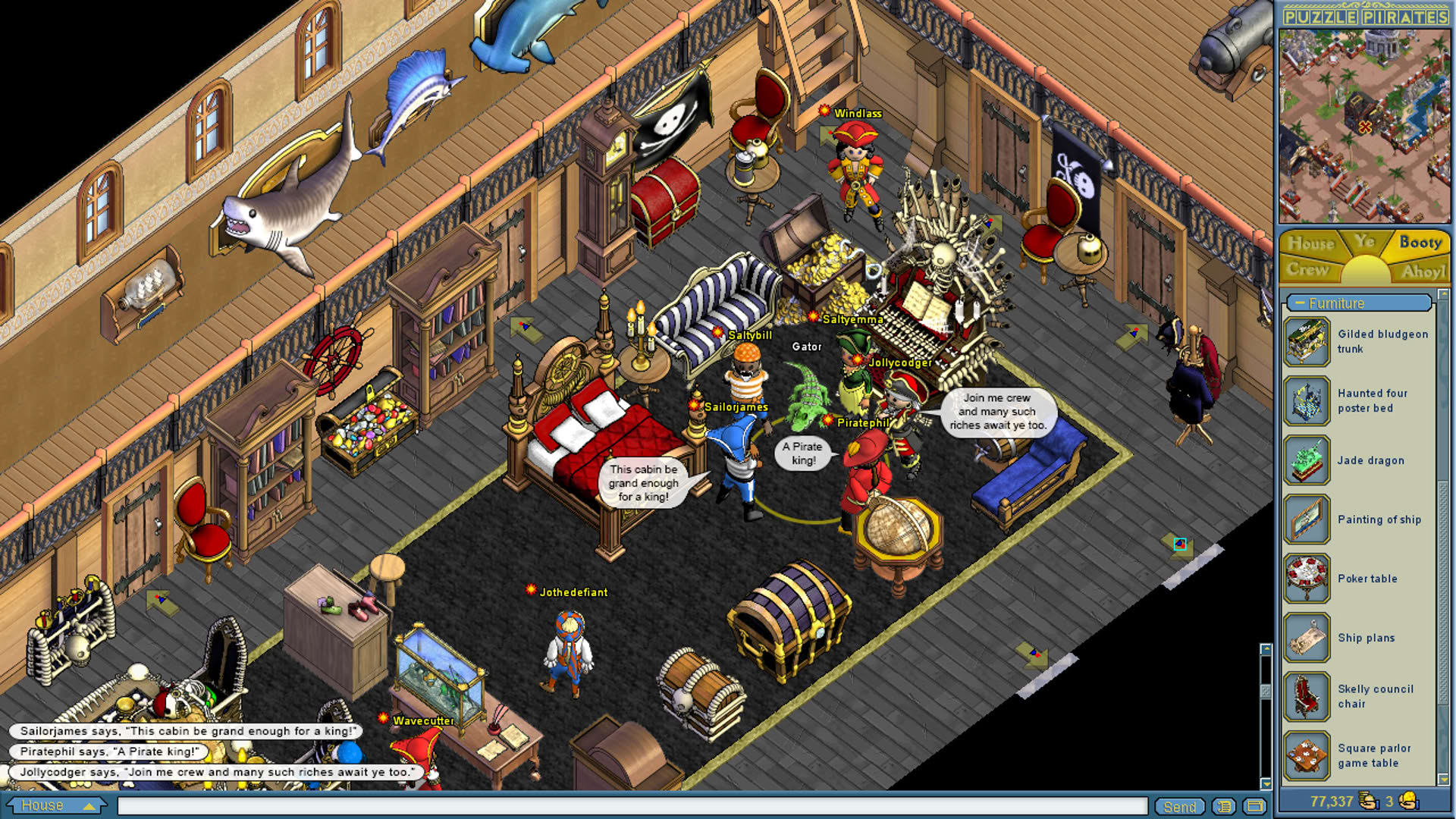 Screenshot for Puzzle Pirates: Dark Seas