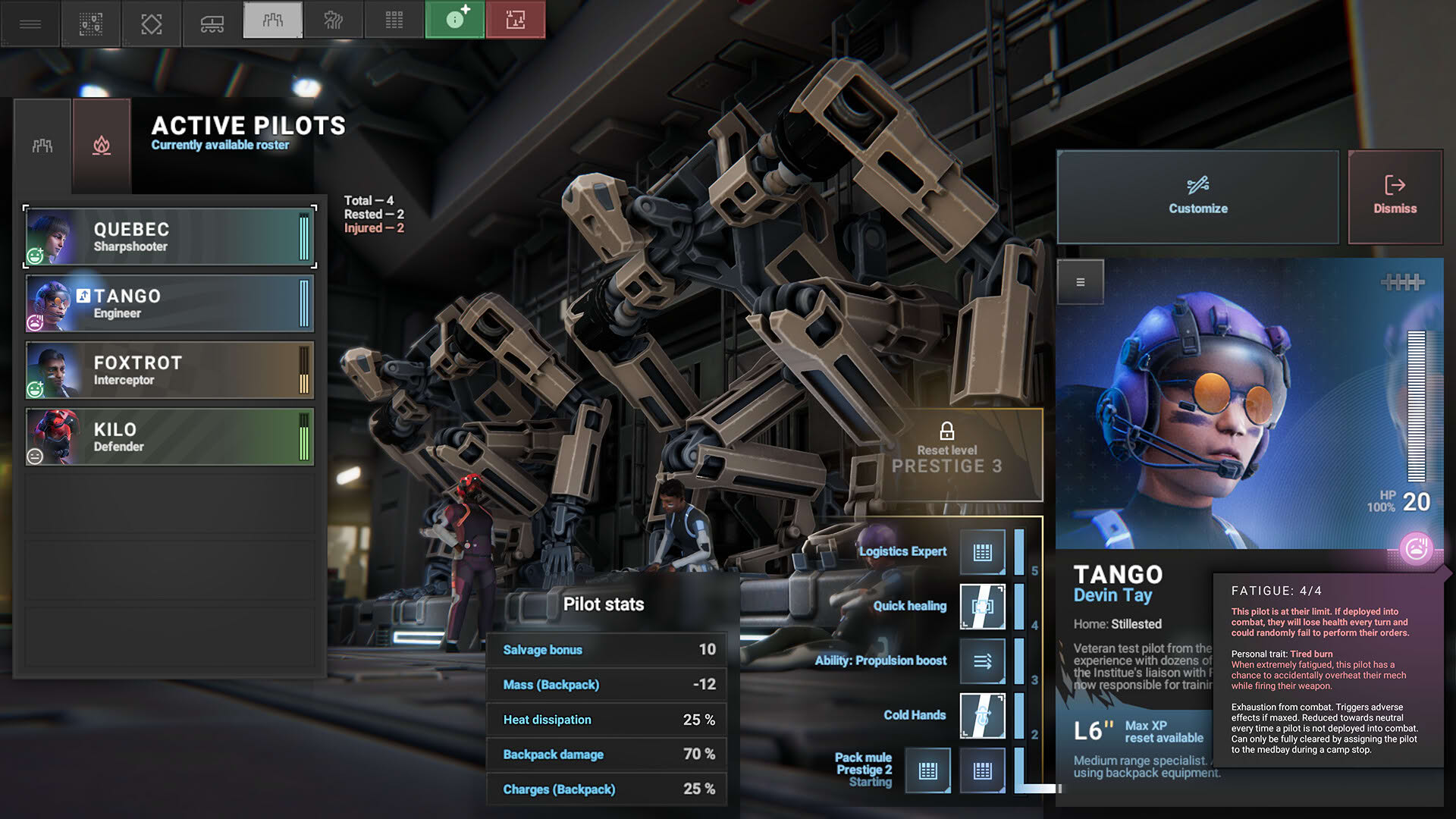 Screenshot for Phantom Brigade