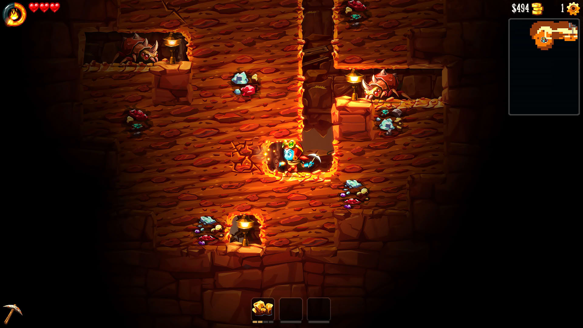 Screenshot for SteamWorld Dig 2