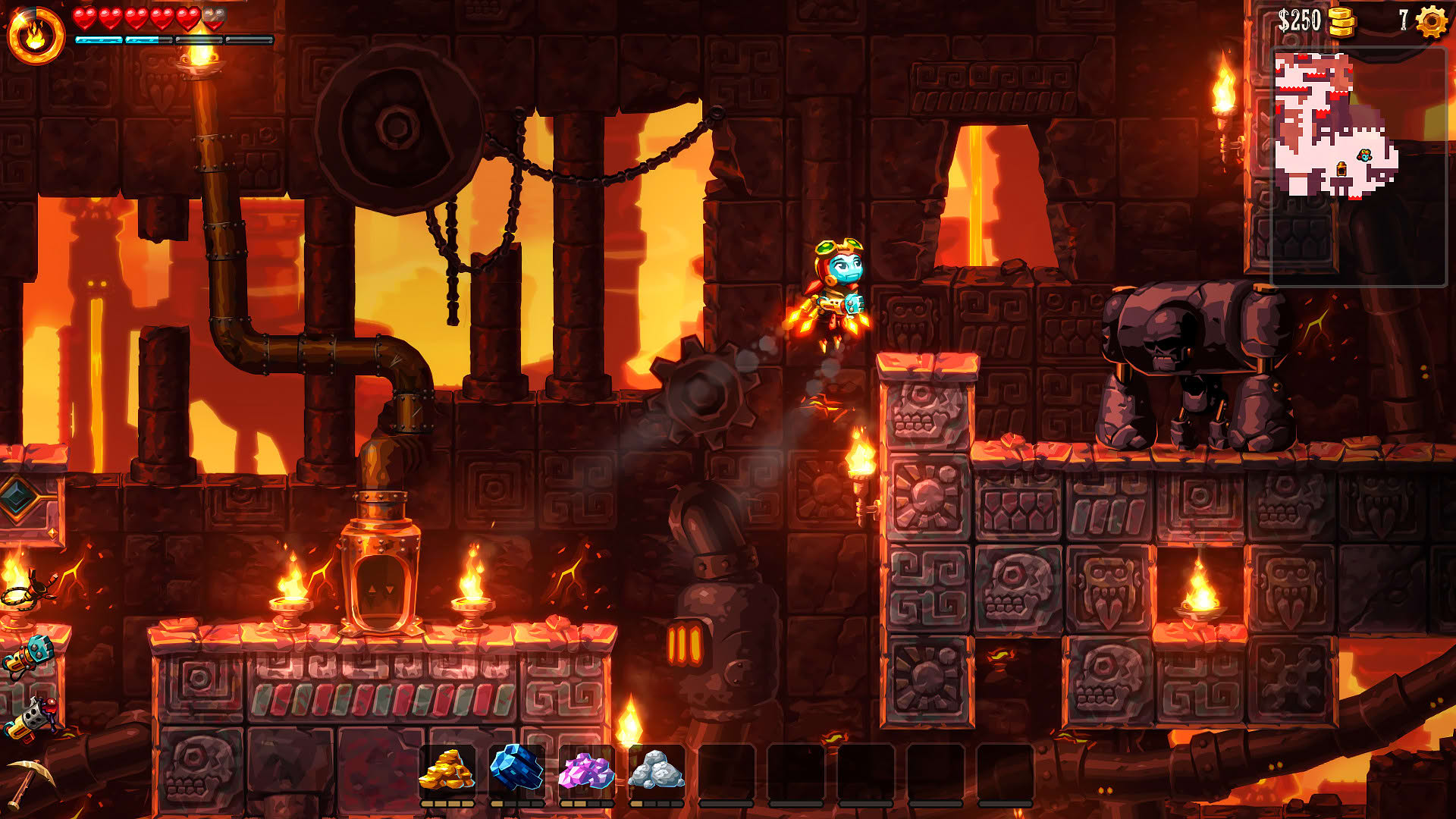 Screenshot for SteamWorld Dig 2