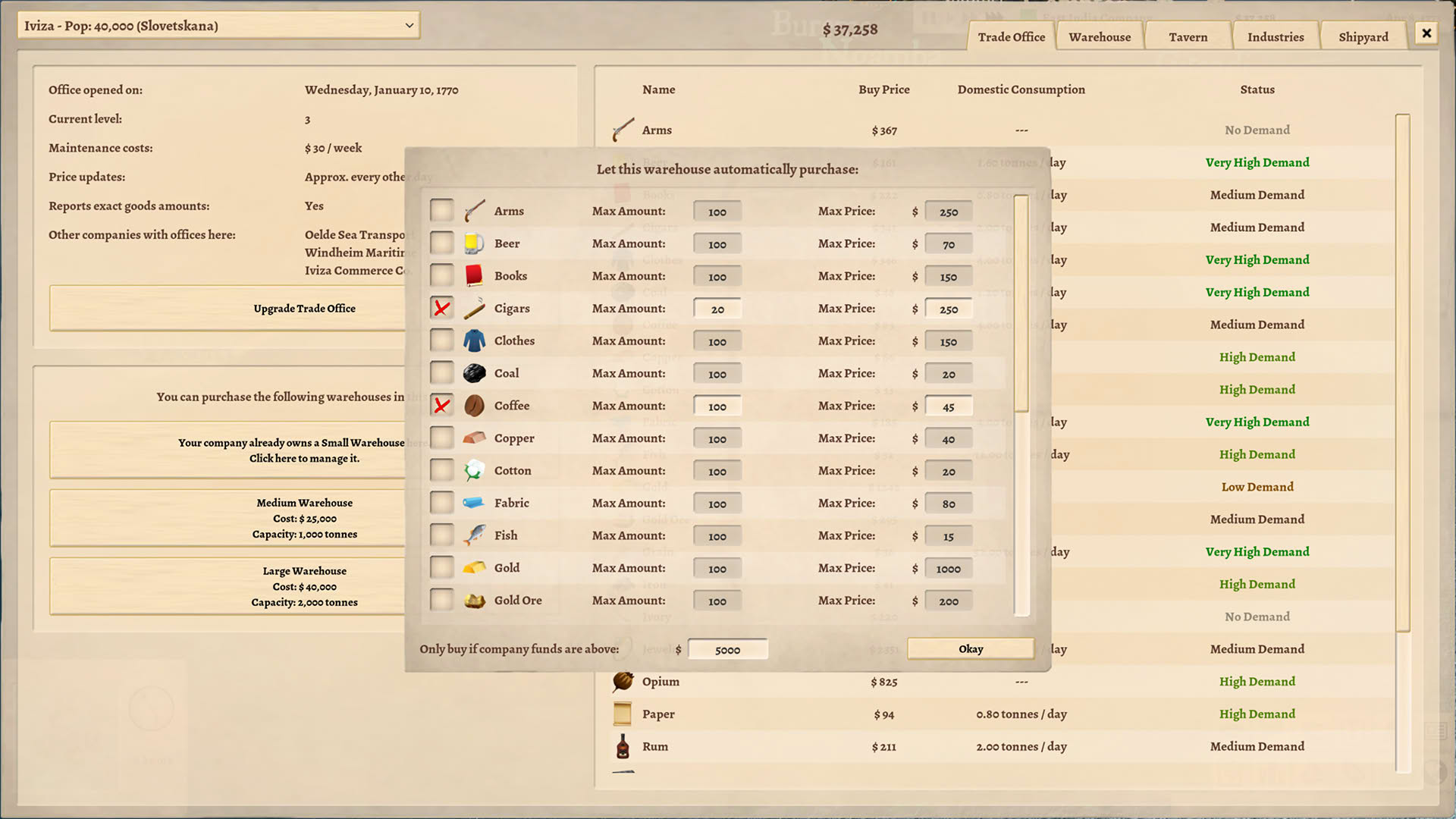 Screenshot for Winds of Trade