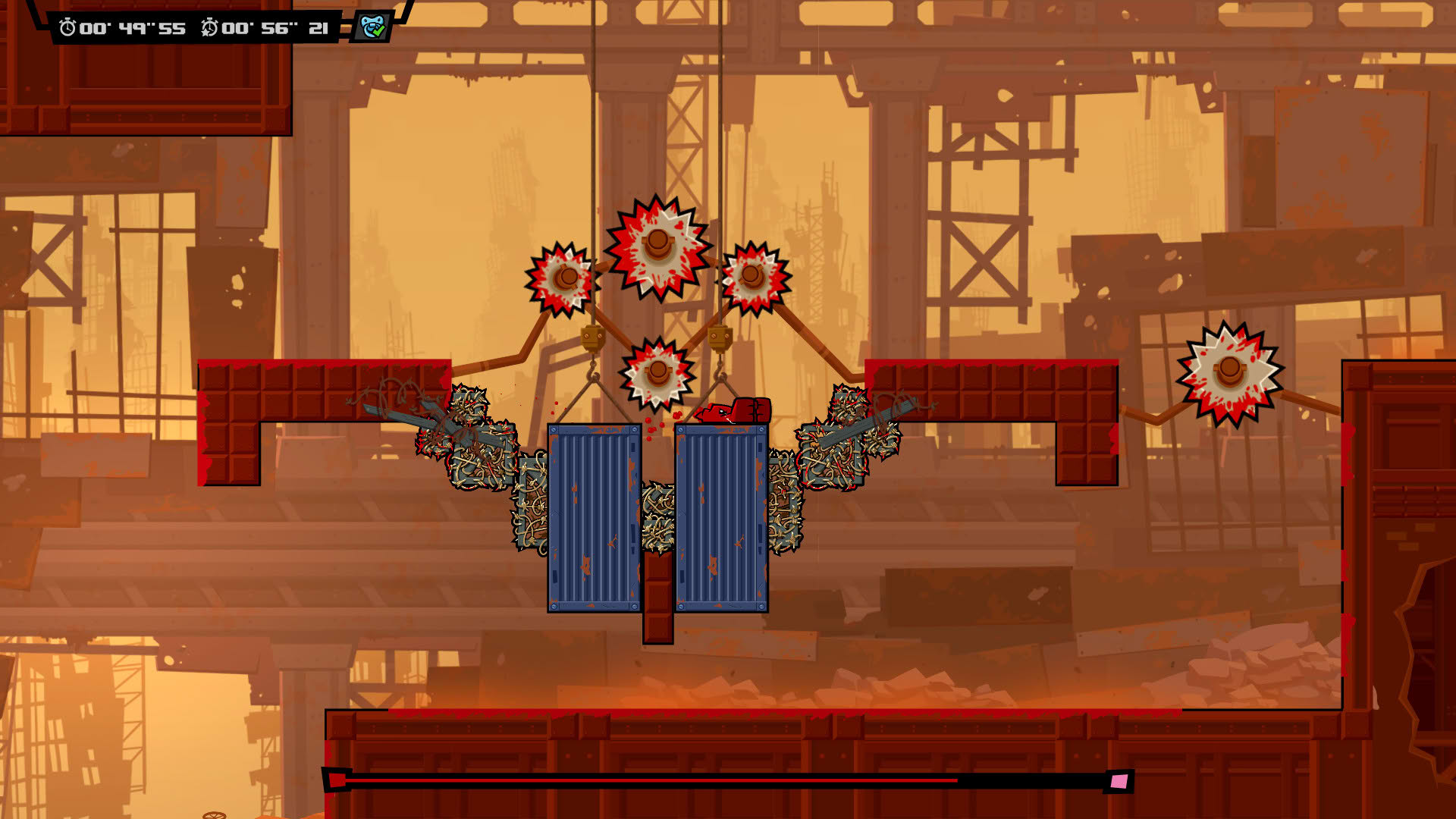 Screenshot for Super Meat Boy Forever