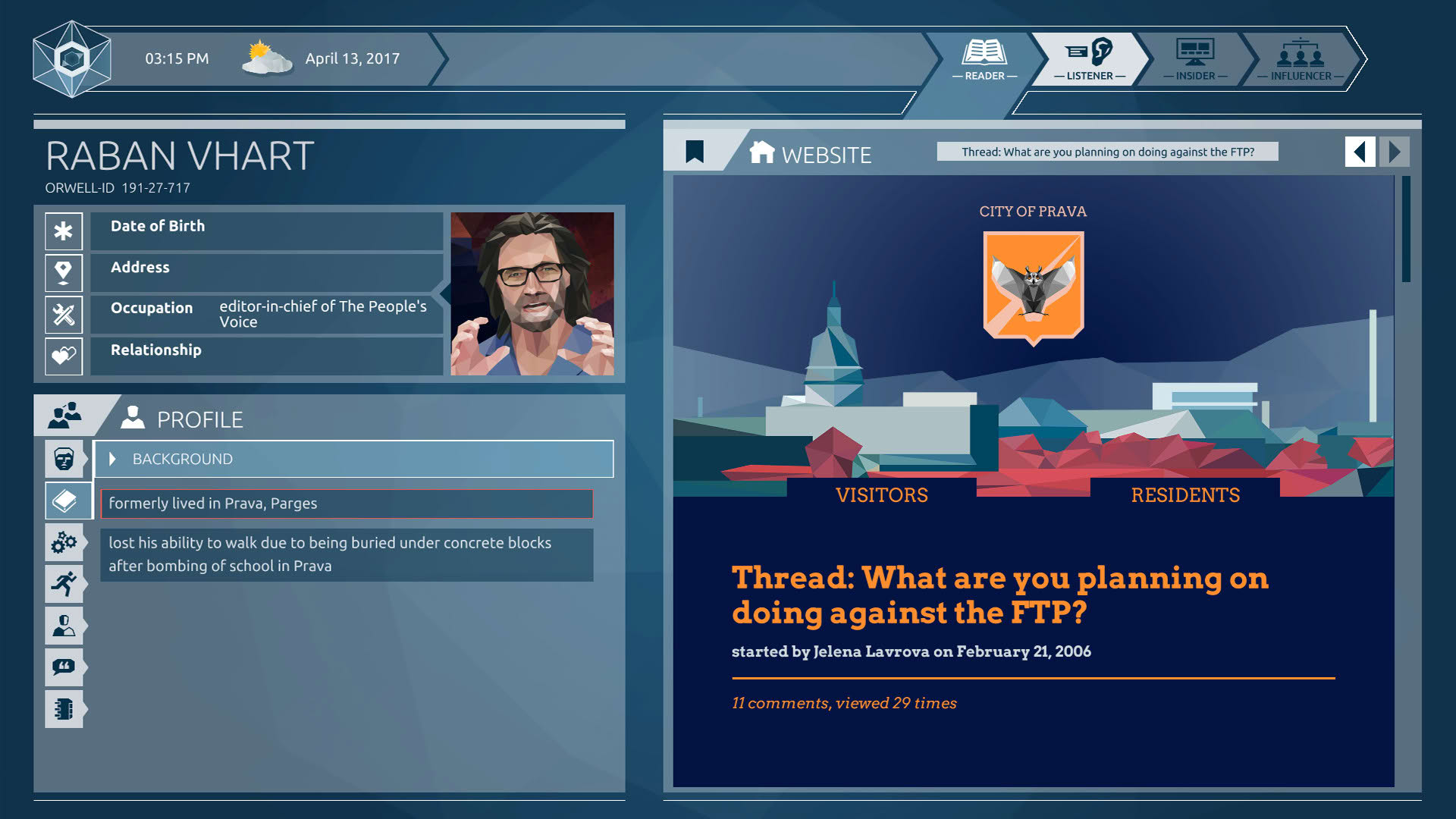 Screenshot for Orwell: Ignorance is Strength