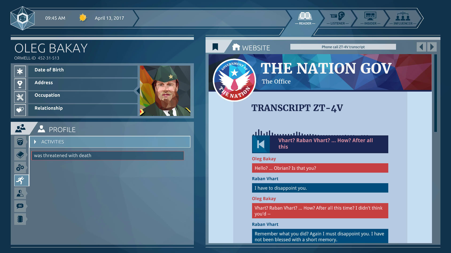 Screenshot for Orwell: Ignorance is Strength