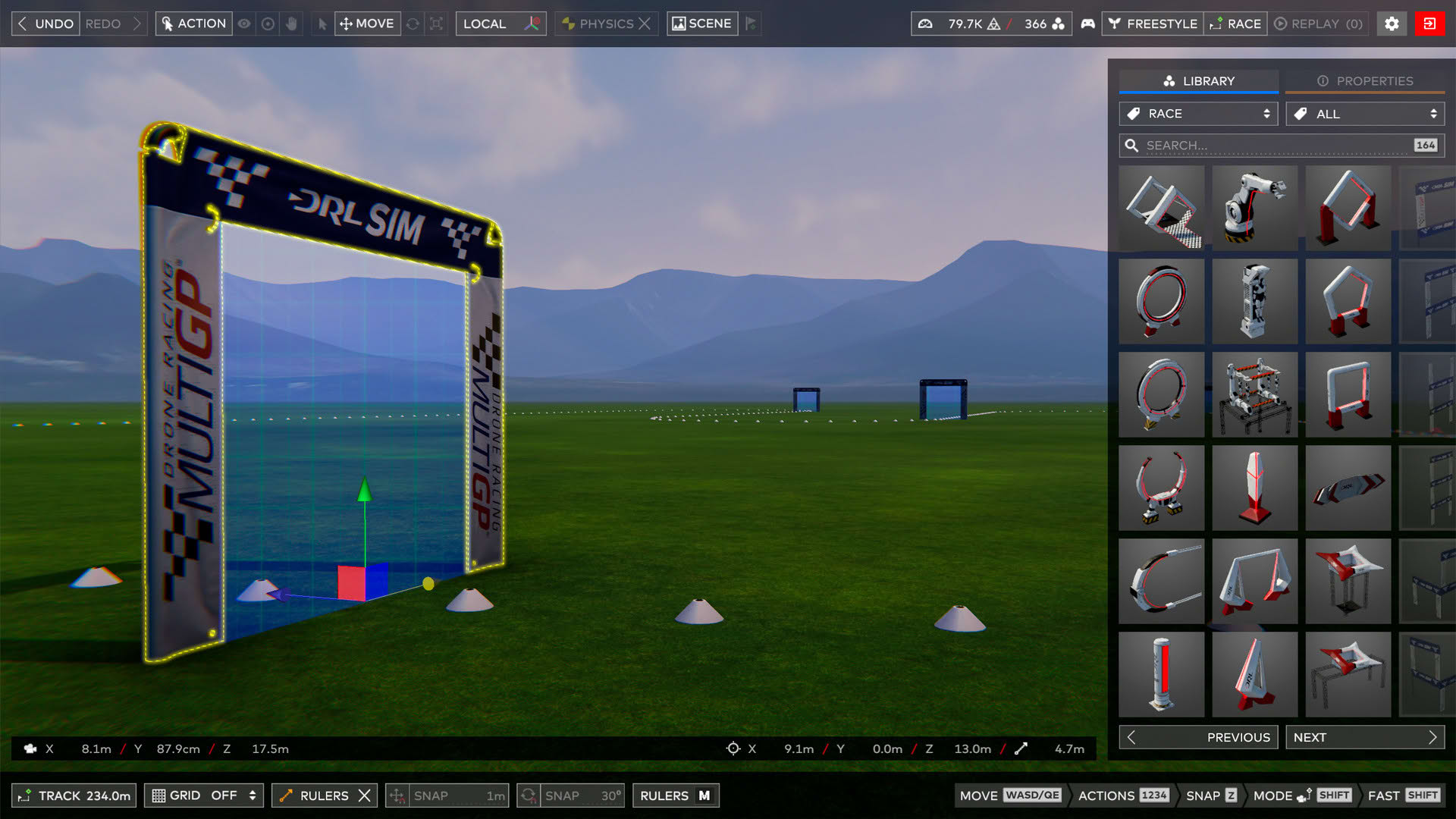 Screenshot for The Drone Racing League Simulator