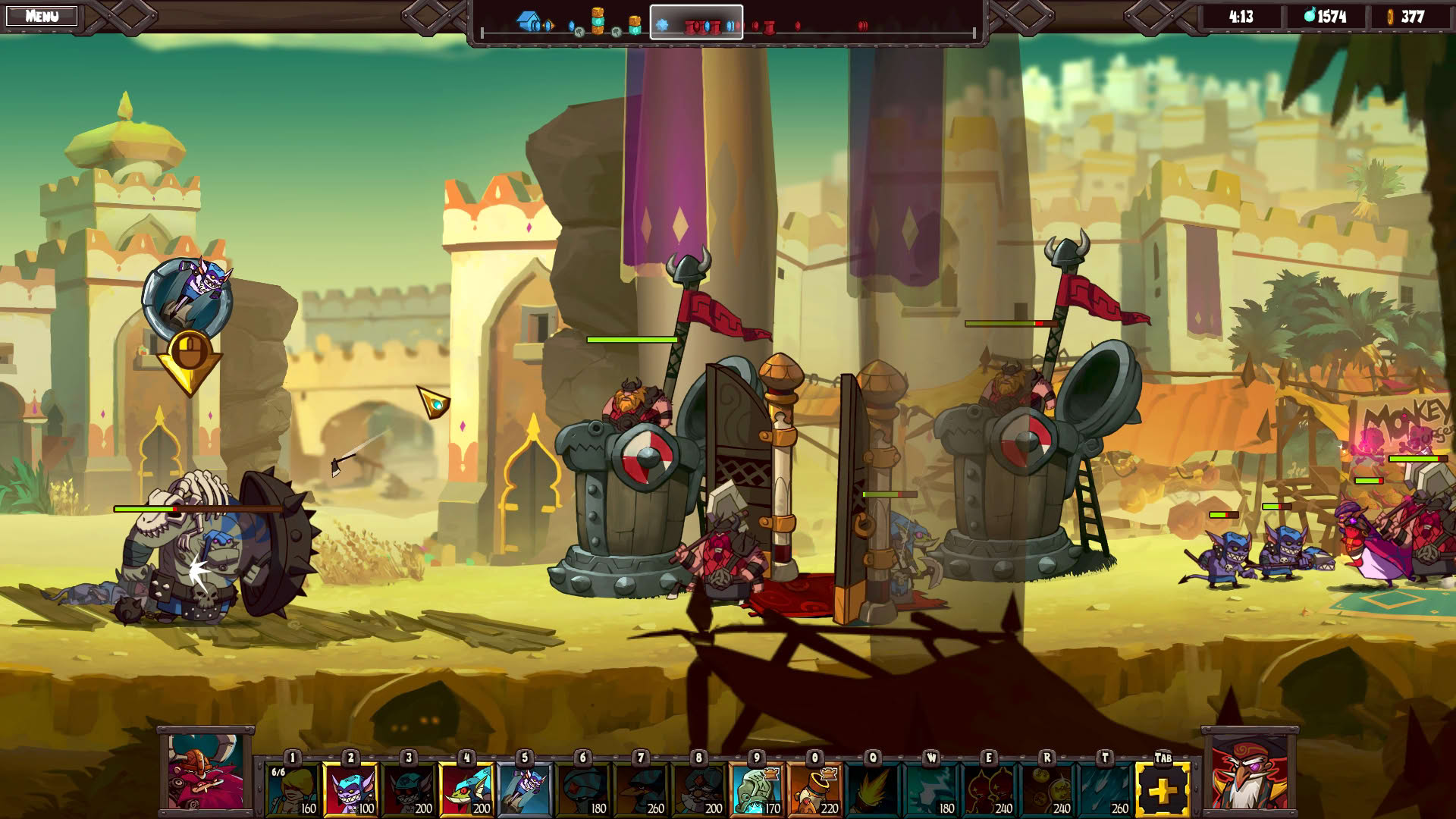 Screenshot for Swords & Soldiers II: Shawarmageddon