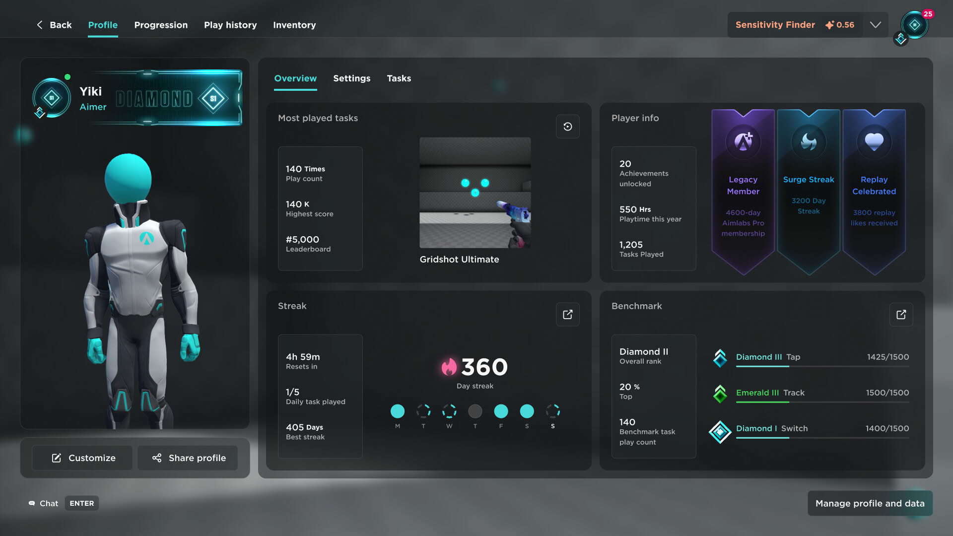 Screenshot for Aimlabs