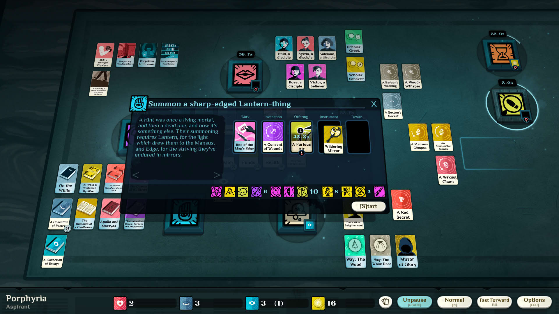 Screenshot for Cultist Simulator