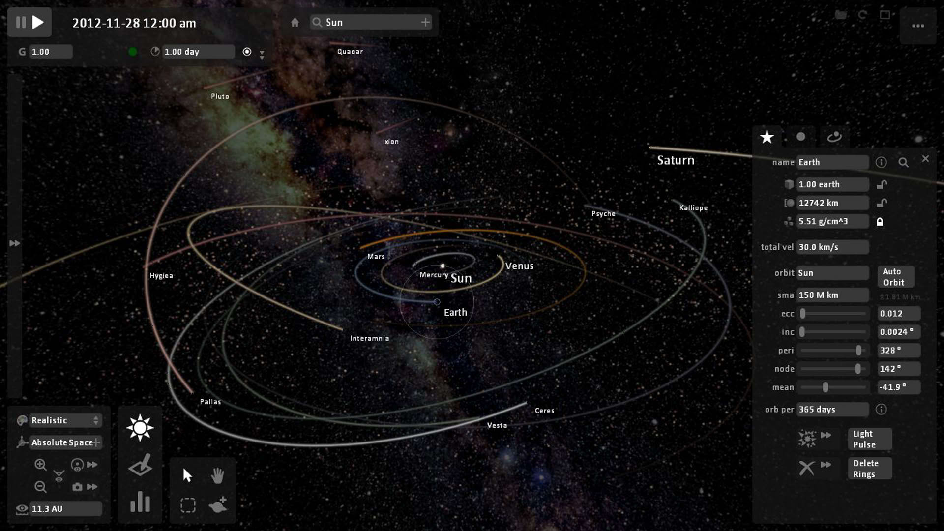 Screenshot for Universe Sandbox Legacy