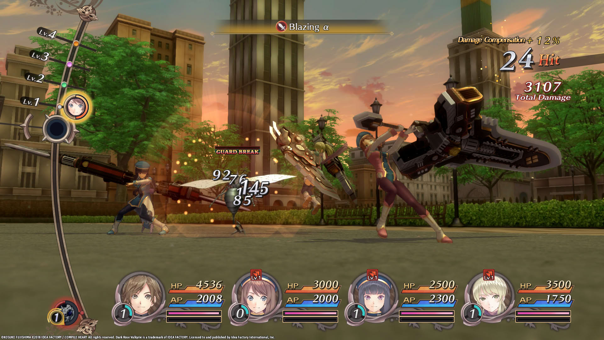 Screenshot for Dark Rose Valkyrie