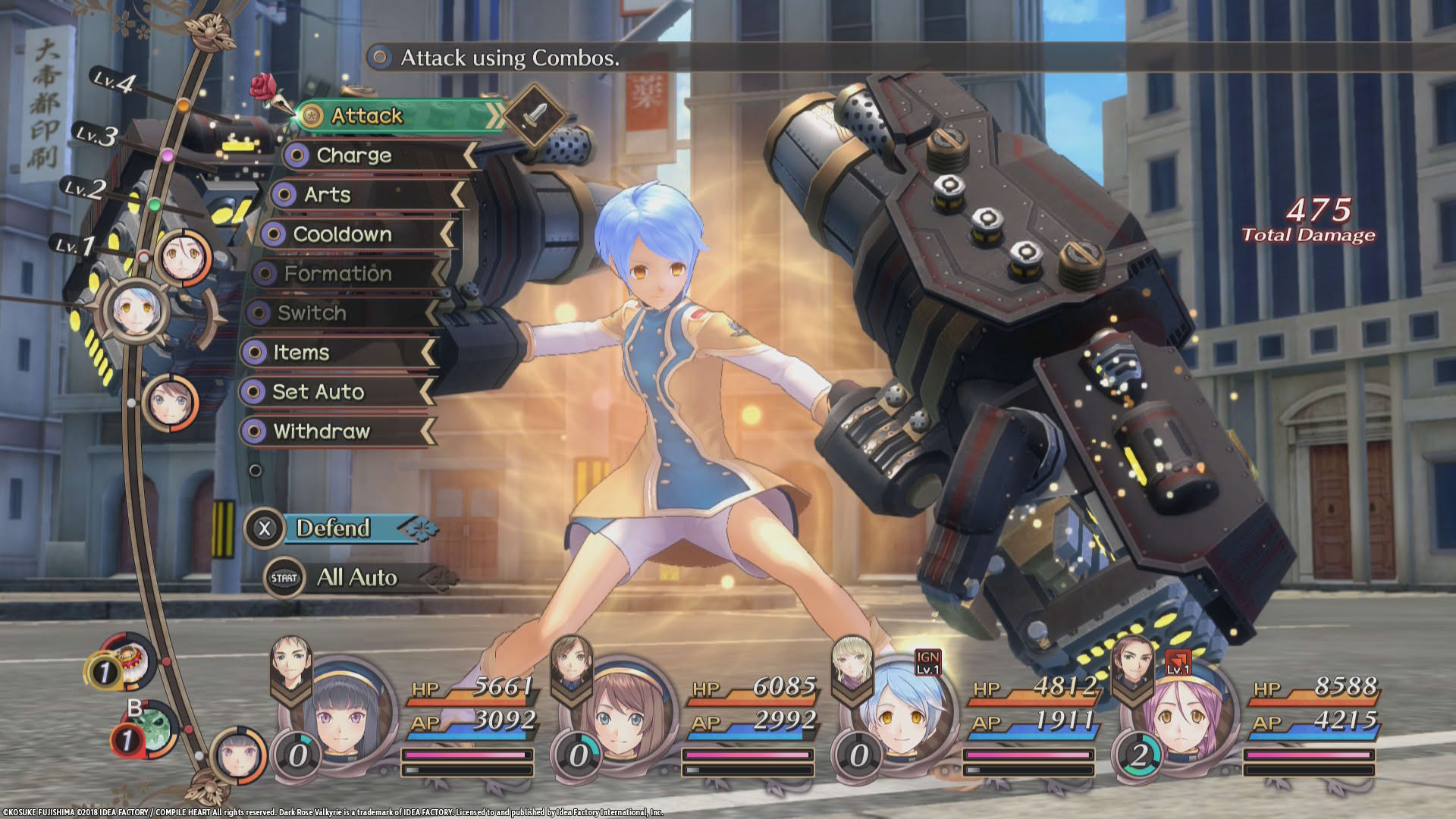 Screenshot for Dark Rose Valkyrie