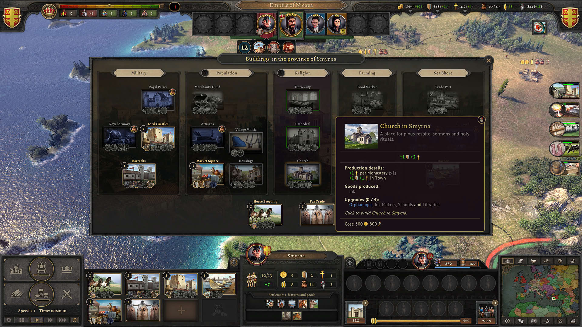 Screenshot for Knights of Honor II: Sovereign