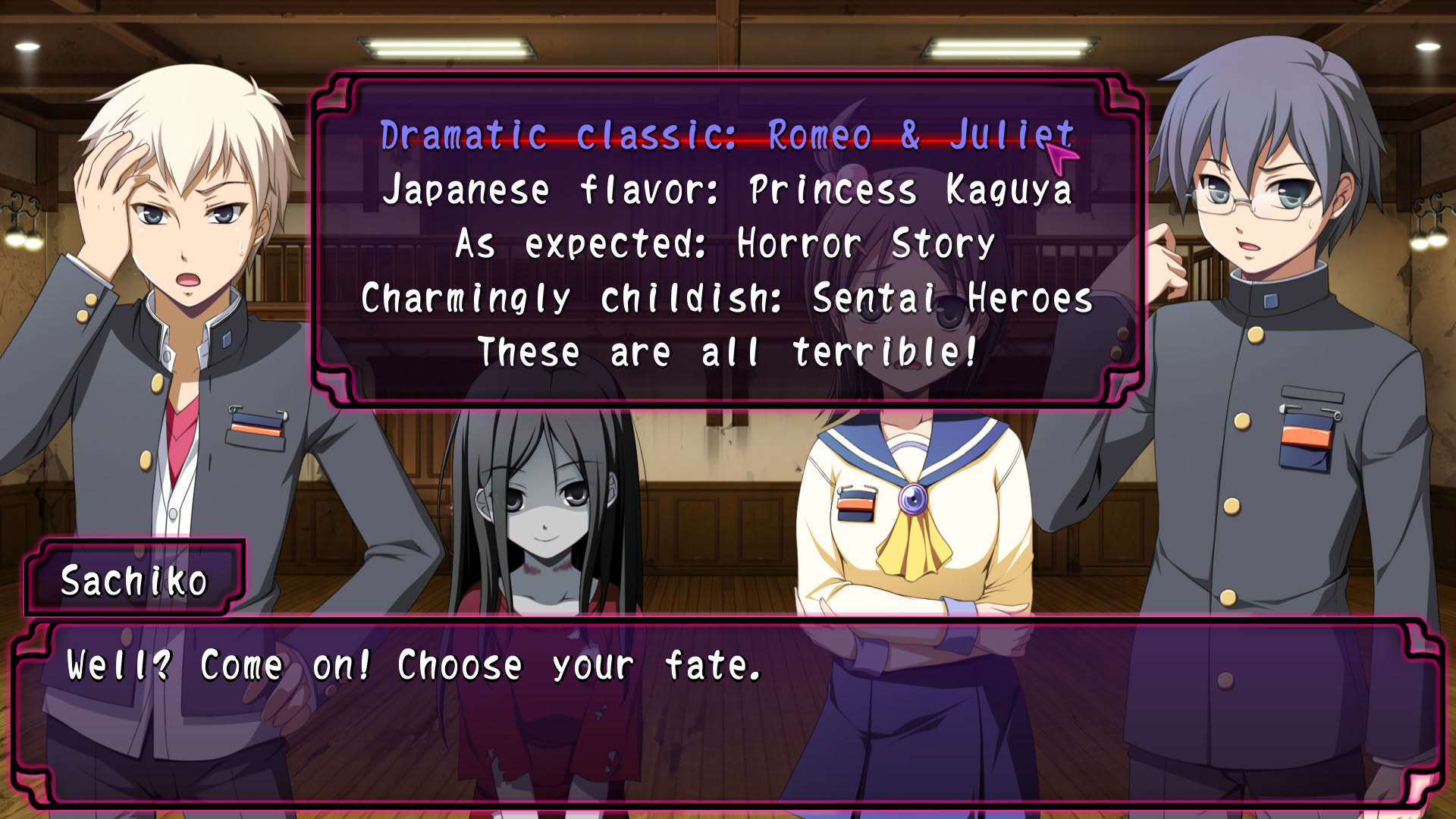 Screenshot for Corpse Party: Sweet Sachiko's Hysteric Birthday Bash