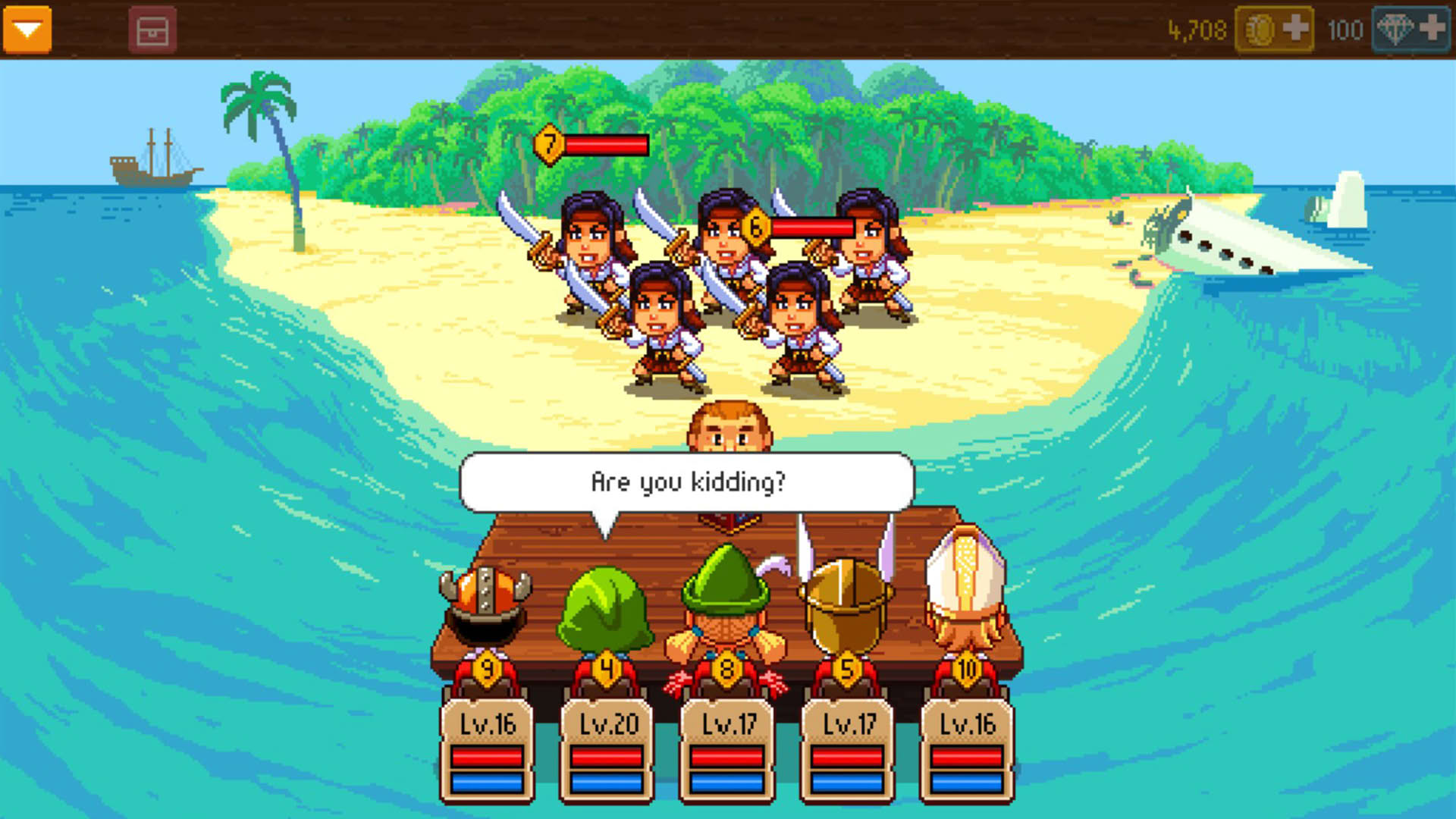 Screenshot for Knights of Pen and Paper II