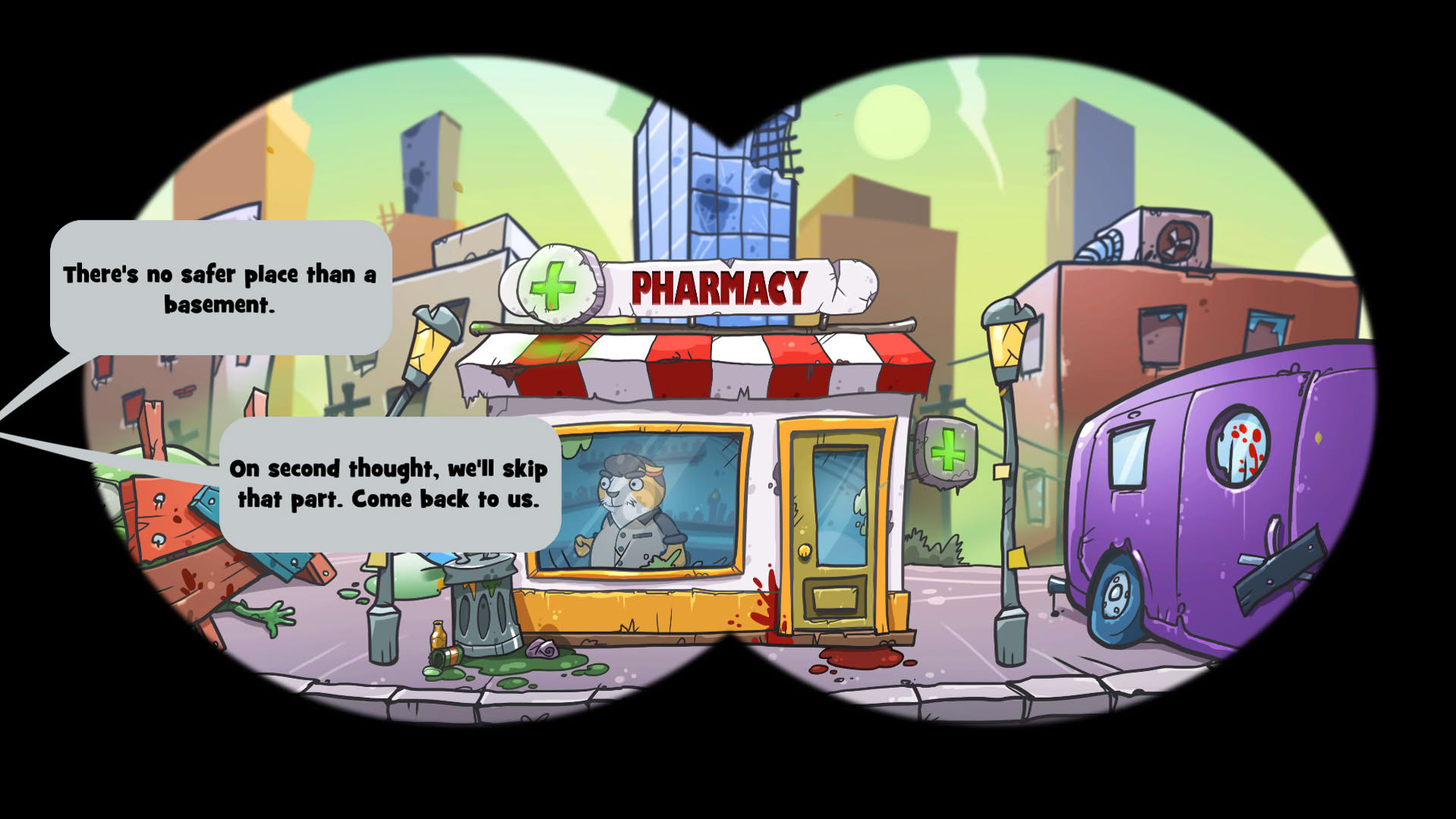 Screenshot for Scheming Through The Zombie Apocalypse: The Beginning