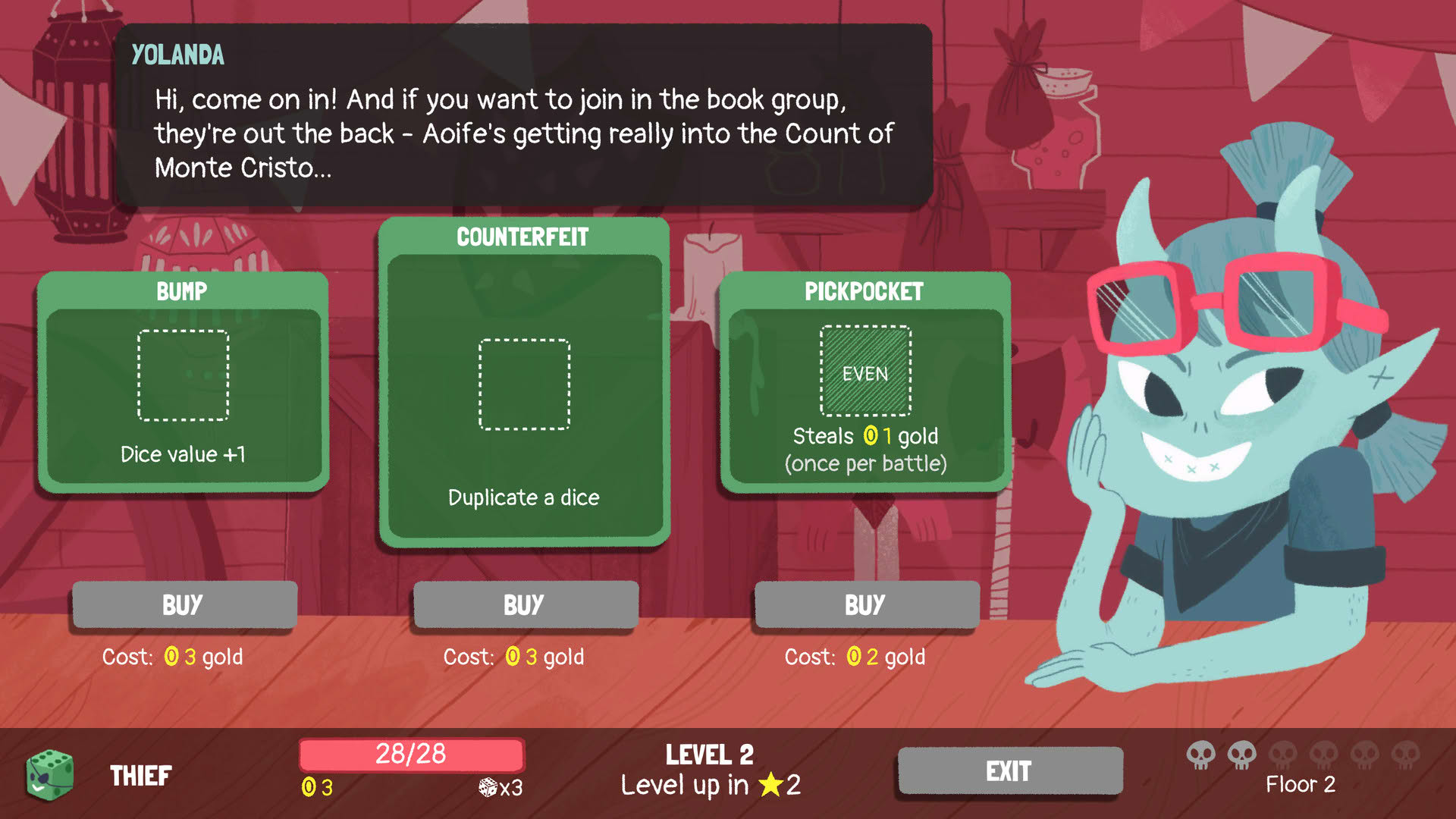 Screenshot for Dicey Dungeons