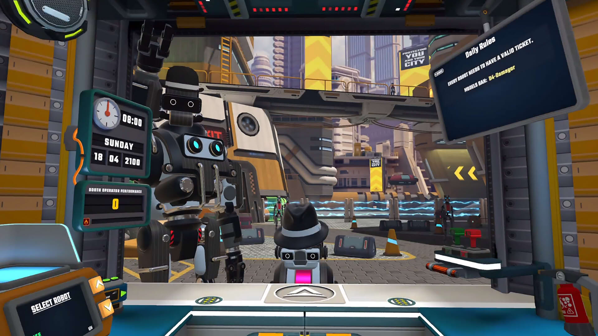 Screenshot for Border Bots VR