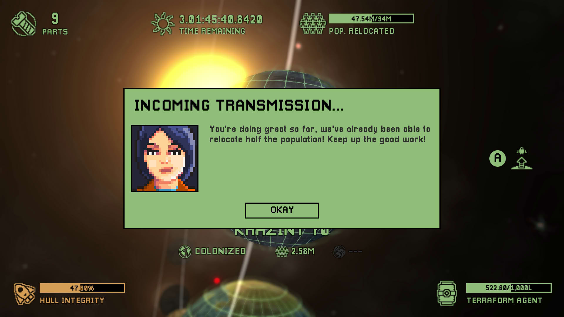 Screenshot for Cosmic Ray