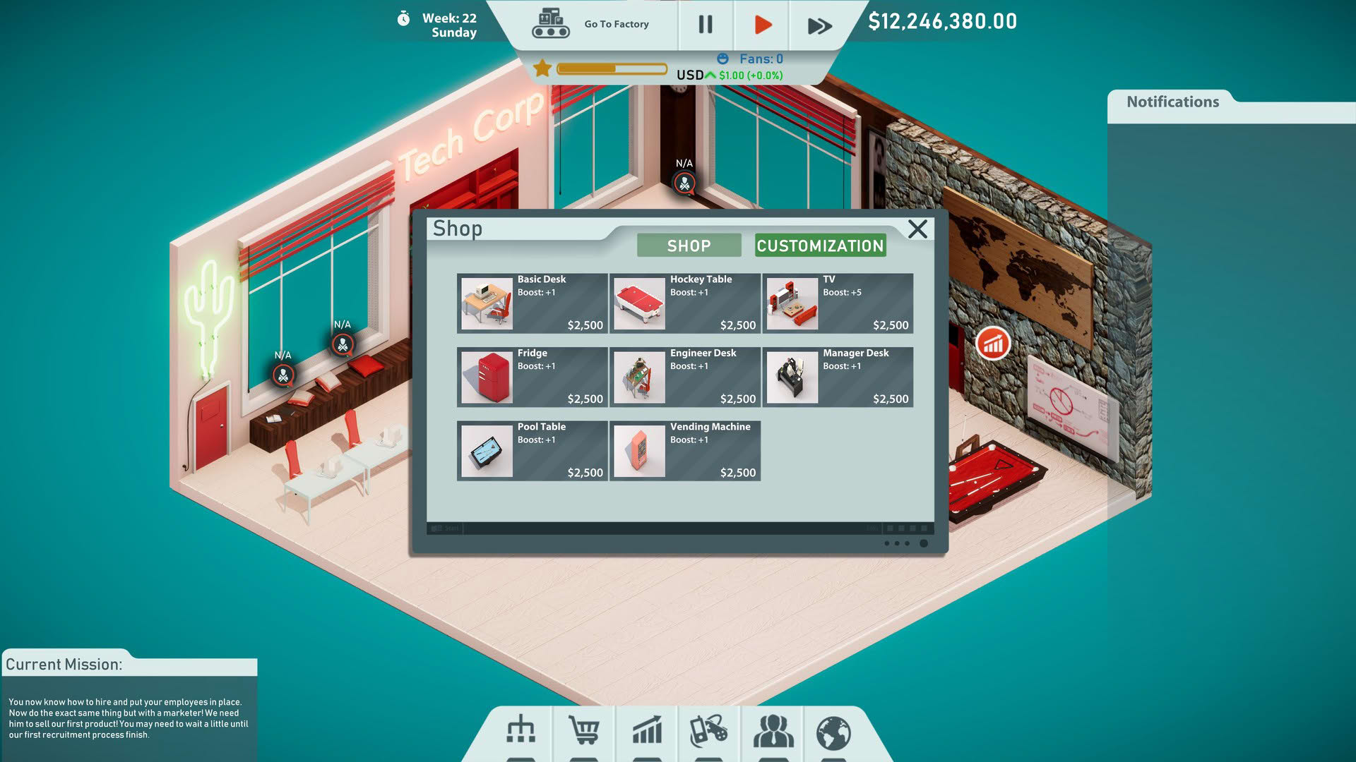 Screenshot for Tech Corp.
