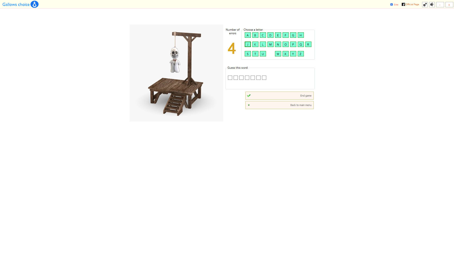 Screenshot for Gallows Choice