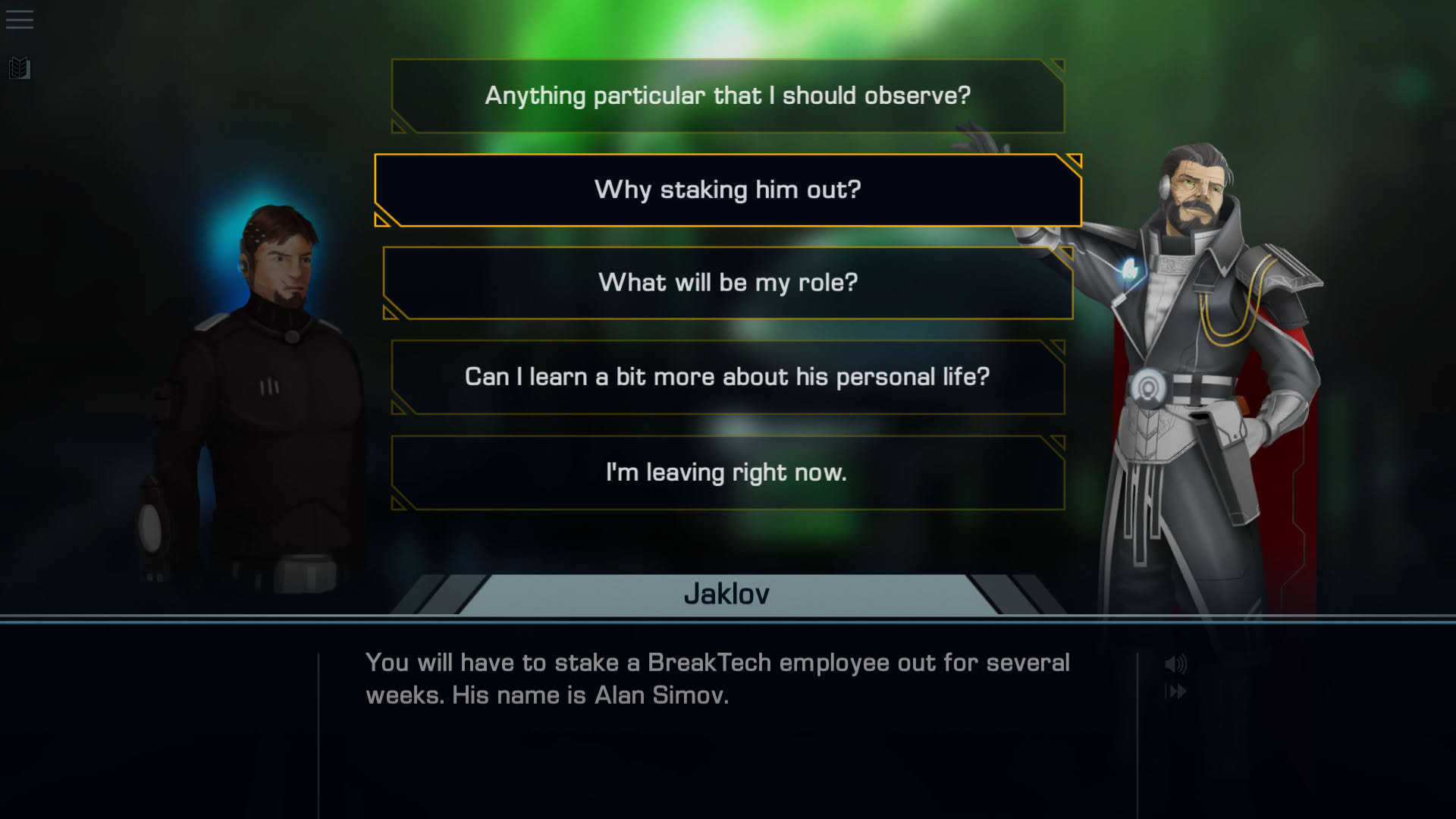 Screenshot for S.A.I.A awaknening: a Robothorium visual novel
