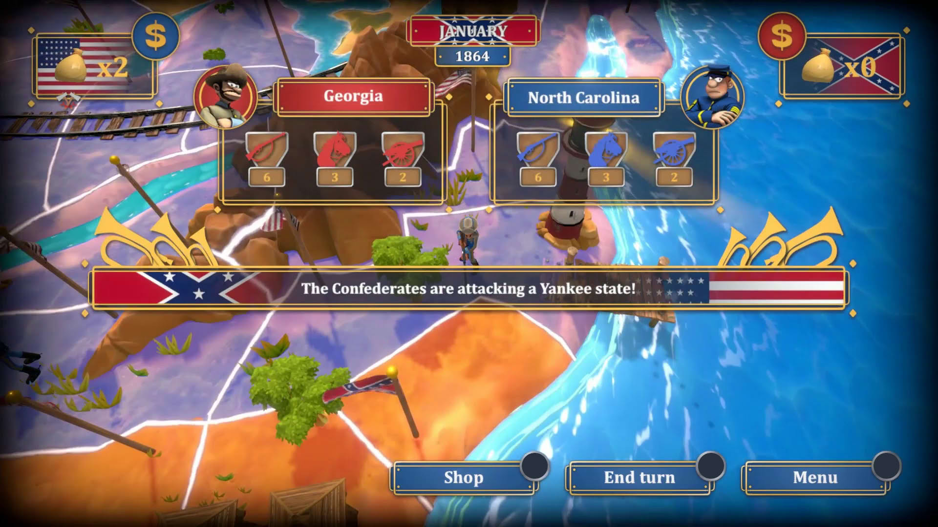 Screenshot for The Bluecoats: North & South